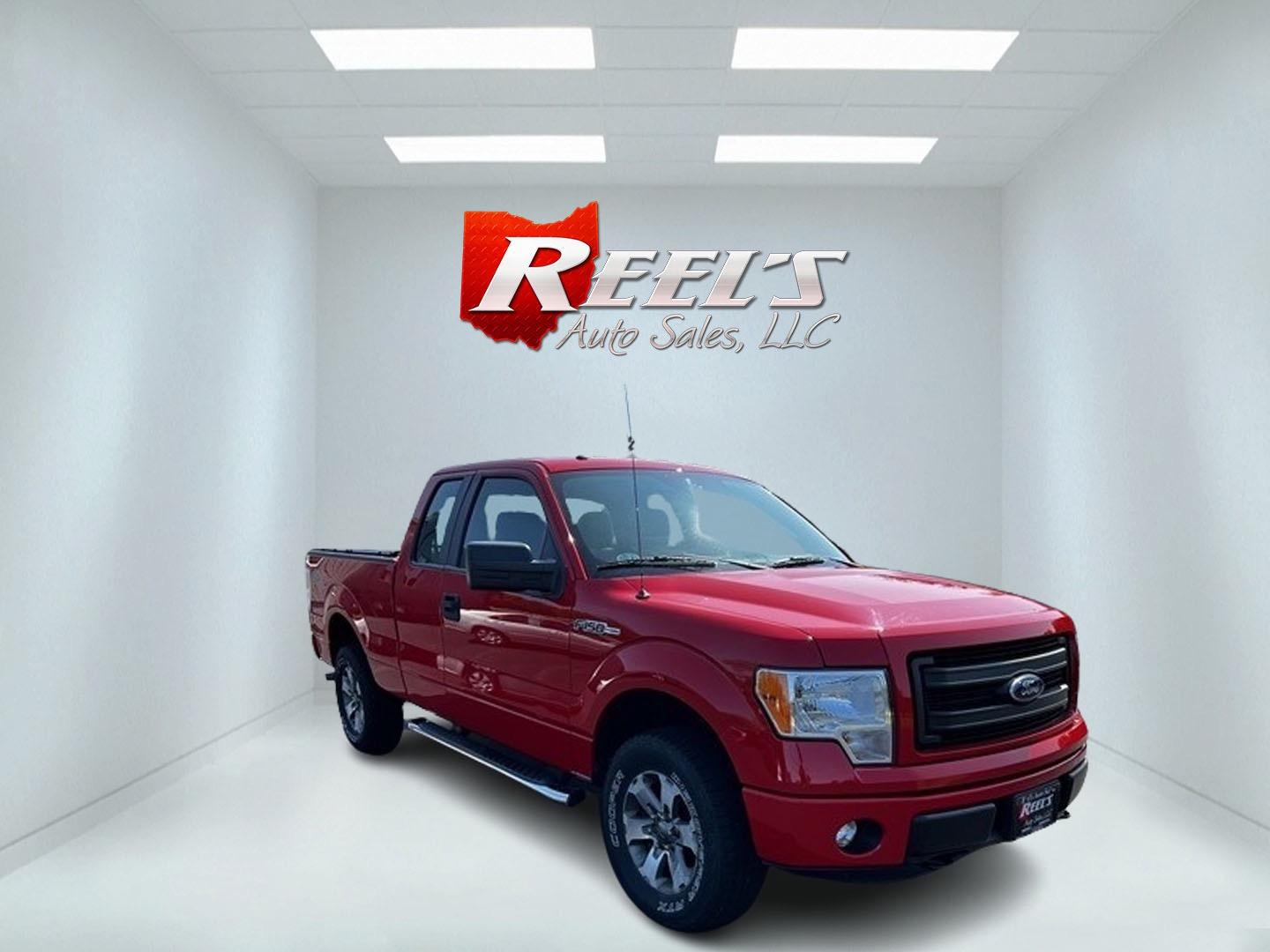 2014 Red /Gray Ford F-150 STX SuperCab 6.5-ft. Bed 4WD (1FTFX1EF7EF) with an 5.0L V8 engine, 6-Speed Automatic transmission, located at 547 E. Main St., Orwell, OH, 44076, (440) 437-5893, 41.535435, -80.847855 - Photo#2