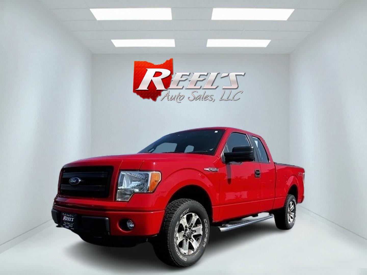 2014 Red /Gray Ford F-150 STX SuperCab 6.5-ft. Bed 4WD (1FTFX1EF7EF) with an 5.0L V8 engine, 6-Speed Automatic transmission, located at 547 E. Main St., Orwell, OH, 44076, (440) 437-5893, 41.535435, -80.847855 - Photo#0