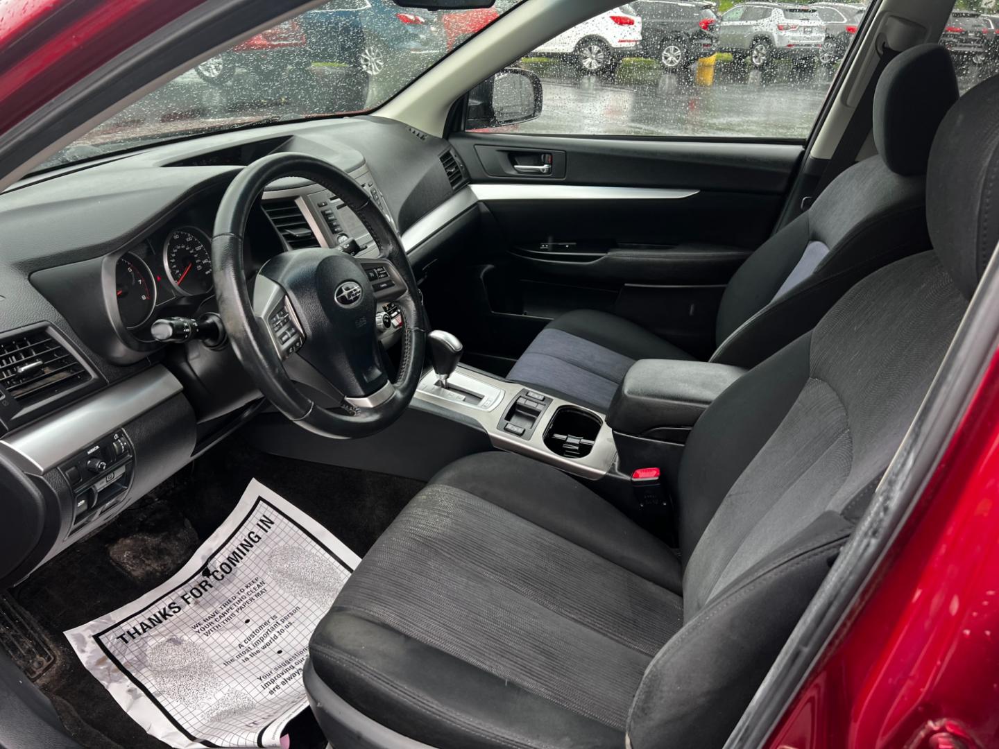 2014 Red /Black Subaru Outback 2.5I Premium (4S4BRBCC0E3) with an 2.5L H4 DOHC 16V engine, Automatic transmission, located at 11115 Chardon Rd. , Chardon, OH, 44024, (440) 214-9705, 41.580246, -81.241943 - This 2014 Subaru Outback 2.5i Premium is a versatile and capable crossover wagon that combines practicality with comfort. It's powered by a 2.5-liter horizontally-opposed four-cylinder engine, paired with a Continuously Variable Transmission (CVT) featuring paddle shifters for a more engaging drivin - Photo#13