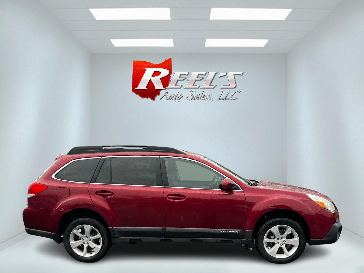 2014 Red /Black Subaru Outback 2.5I Premium (4S4BRBCC0E3) with an 2.5L H4 DOHC 16V engine, Automatic transmission, located at 11115 Chardon Rd. , Chardon, OH, 44024, (440) 214-9705, 41.580246, -81.241943 - Photo#4