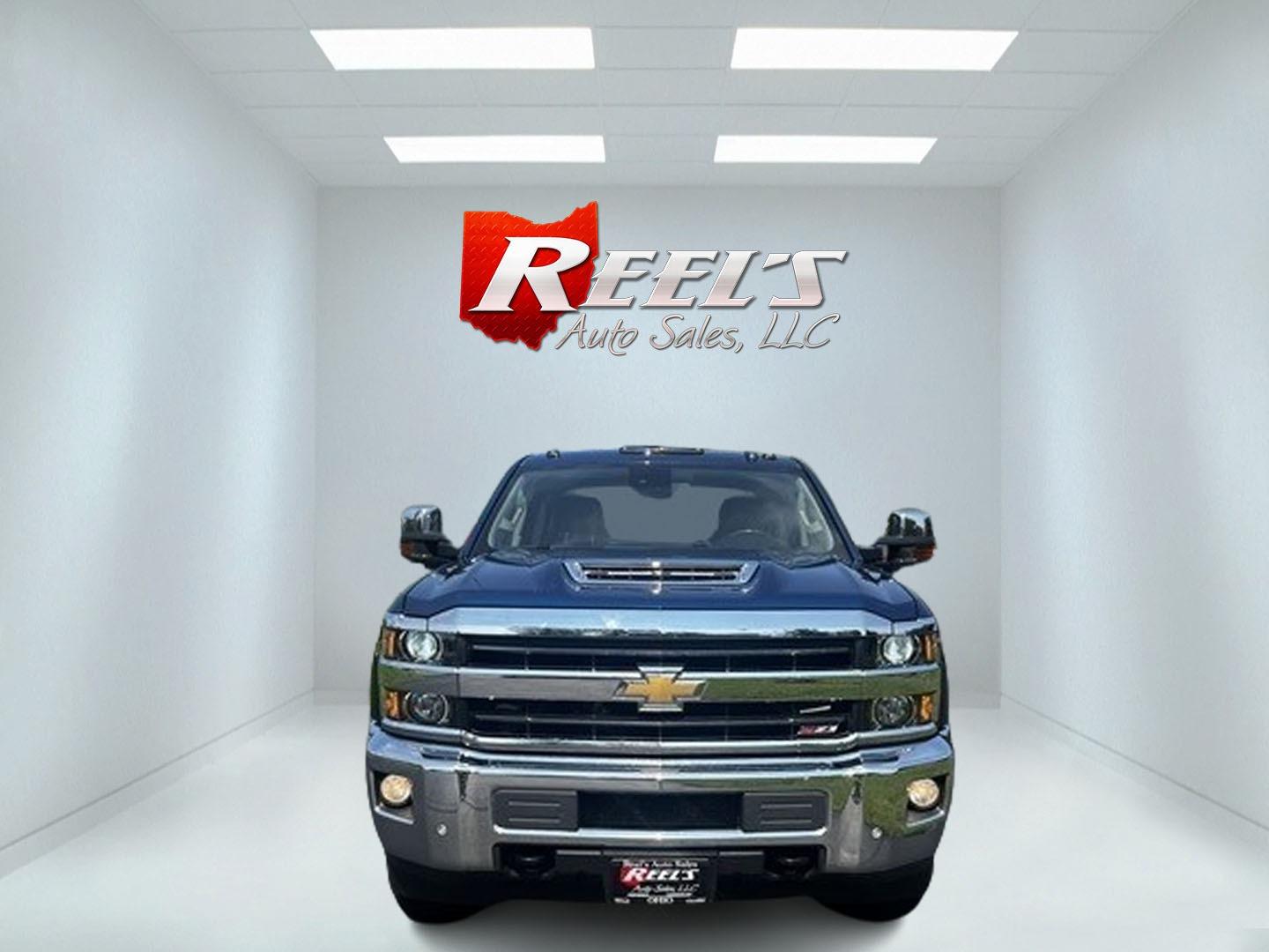 2019 Blue /Black Chevrolet Silverado 2500HD LTZ Crew Cab 4WD (1GC1KTEY3KF) with an 6.6L V8 OHV 16V DIESEL engine, 6A transmission, located at 11115 Chardon Rd. , Chardon, OH, 44024, (440) 214-9705, 41.580246, -81.241943 - Photo#1