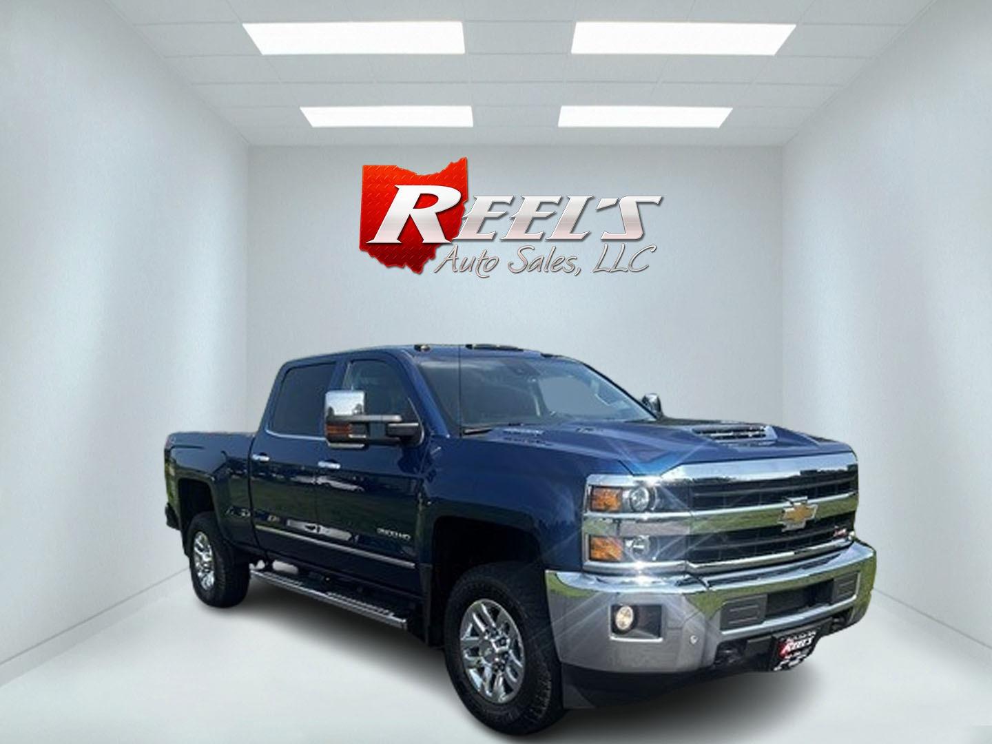 2019 Blue /Black Chevrolet Silverado 2500HD LTZ Crew Cab 4WD (1GC1KTEY3KF) with an 6.6L V8 OHV 16V DIESEL engine, 6A transmission, located at 11115 Chardon Rd. , Chardon, OH, 44024, (440) 214-9705, 41.580246, -81.241943 - Photo#2