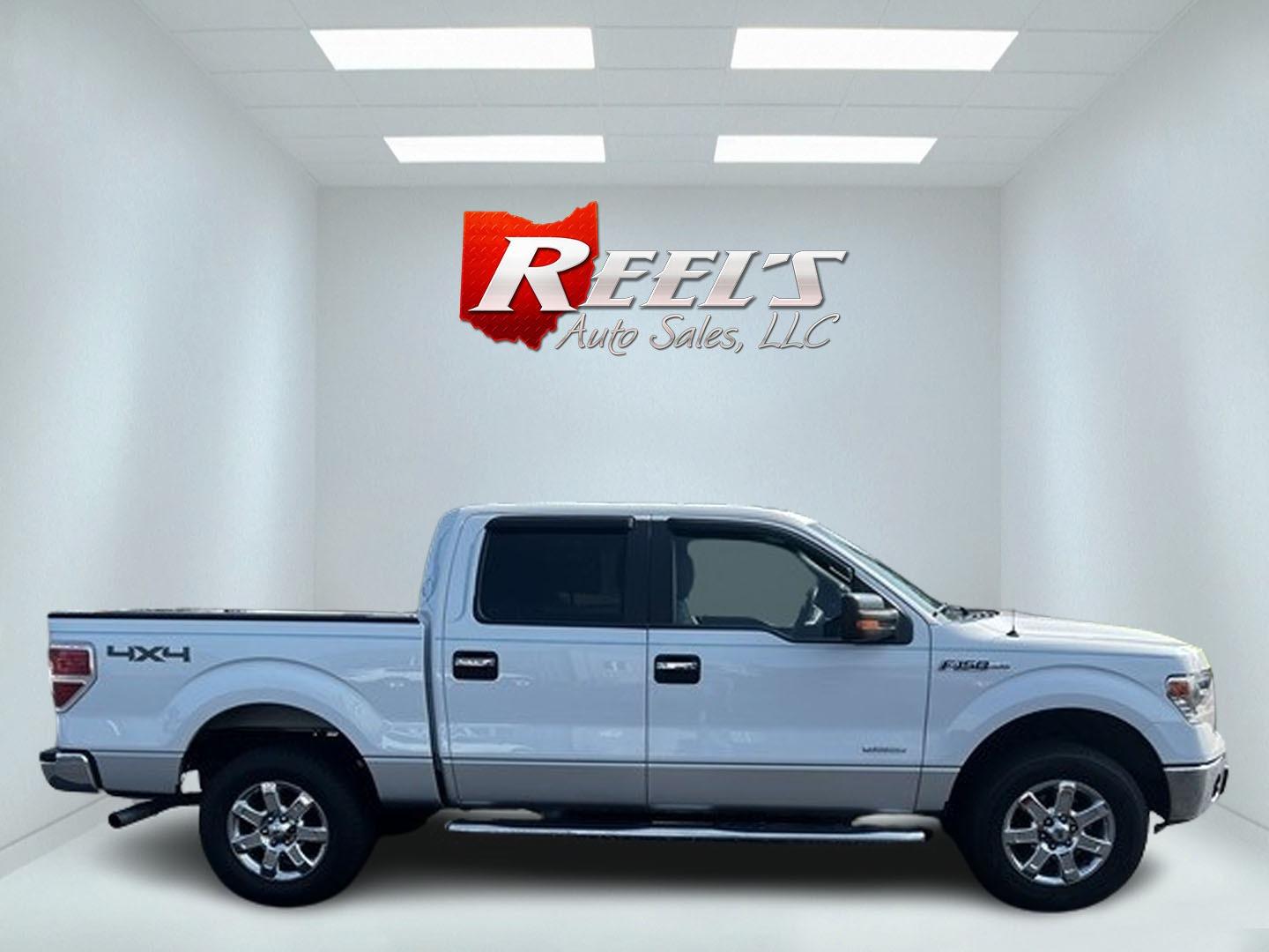 2014 White /Gray Ford F-150 XLT 302A SuperCrew 5.5-ft. Bed 4WD (1FTFW1ET2EF) with an 3.5L V6 TWIN TURBO engine, 6-Speed Automatic transmission, located at 11115 Chardon Rd. , Chardon, OH, 44024, (440) 214-9705, 41.580246, -81.241943 - Photo#4