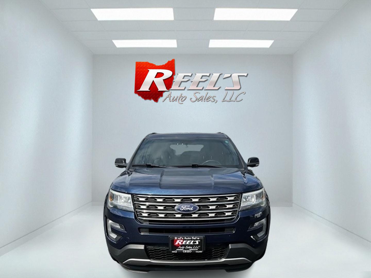 2017 Blue /Black Ford Explorer XLT 4WD (1FM5K8DH4HG) with an 2.3L I4 DOHC 16V Turbo engine, 6 Speed Auto transmission, located at 547 E. Main St., Orwell, OH, 44076, (440) 437-5893, 41.535435, -80.847855 - Photo#1