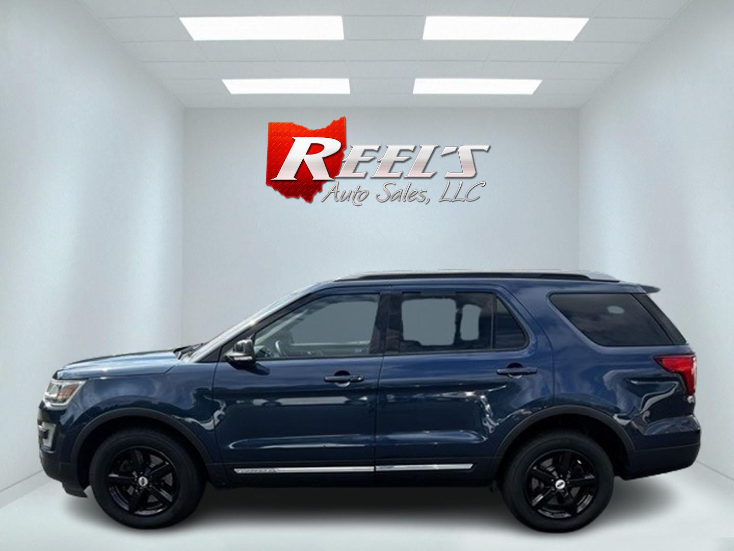 2017 Blue /Black Ford Explorer XLT 4WD (1FM5K8DH4HG) with an 2.3L I4 DOHC 16V Turbo engine, 6 Speed Auto transmission, located at 547 E. Main St., Orwell, OH, 44076, (440) 437-5893, 41.535435, -80.847855 - Photo#9