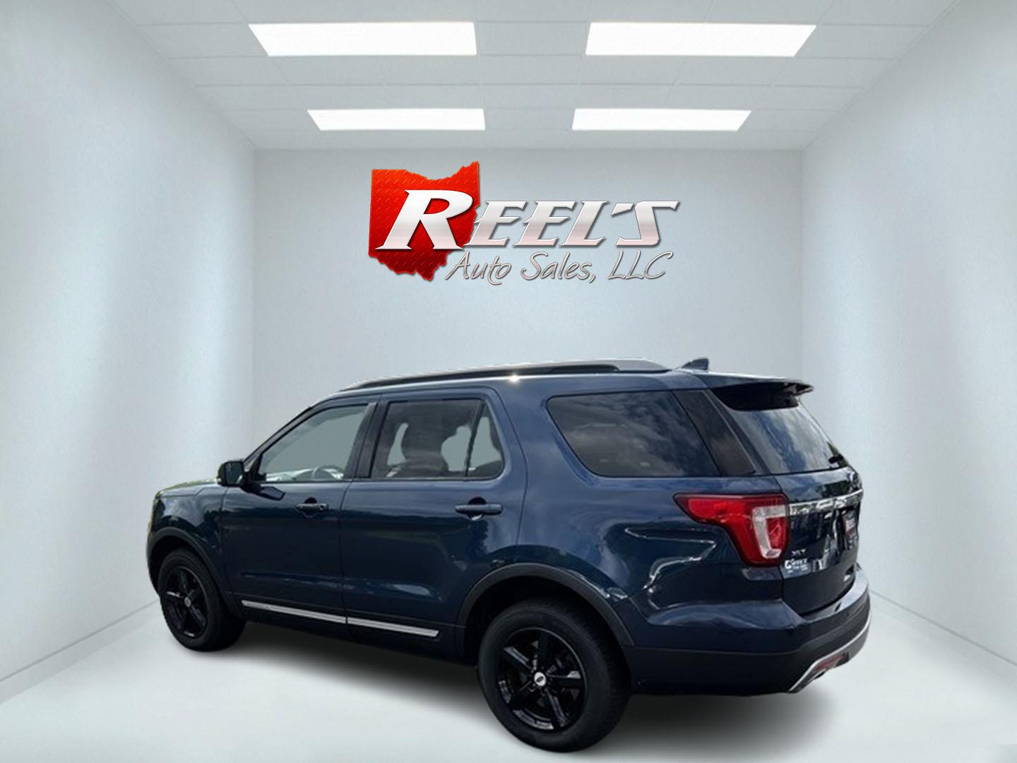 2017 Blue /Black Ford Explorer XLT 4WD (1FM5K8DH4HG) with an 2.3L I4 DOHC 16V Turbo engine, 6 Speed Auto transmission, located at 547 E. Main St., Orwell, OH, 44076, (440) 437-5893, 41.535435, -80.847855 - Photo#8