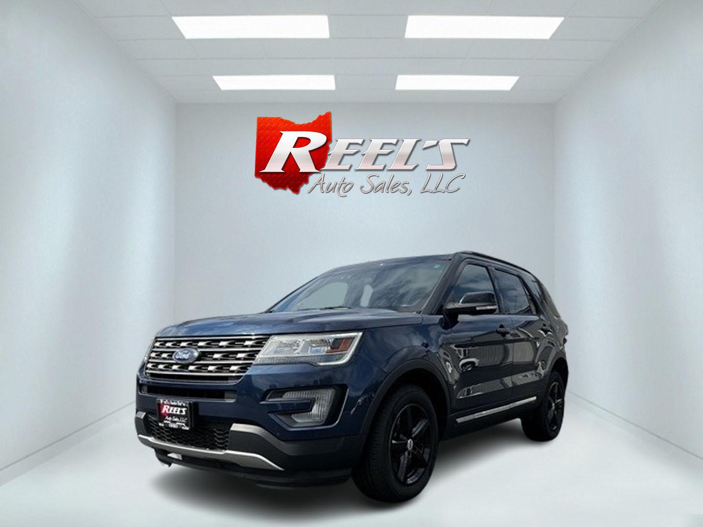 2017 Blue /Black Ford Explorer XLT 4WD (1FM5K8DH4HG) with an 2.3L I4 DOHC 16V Turbo engine, 6 Speed Auto transmission, located at 547 E. Main St., Orwell, OH, 44076, (440) 437-5893, 41.535435, -80.847855 - Photo#0