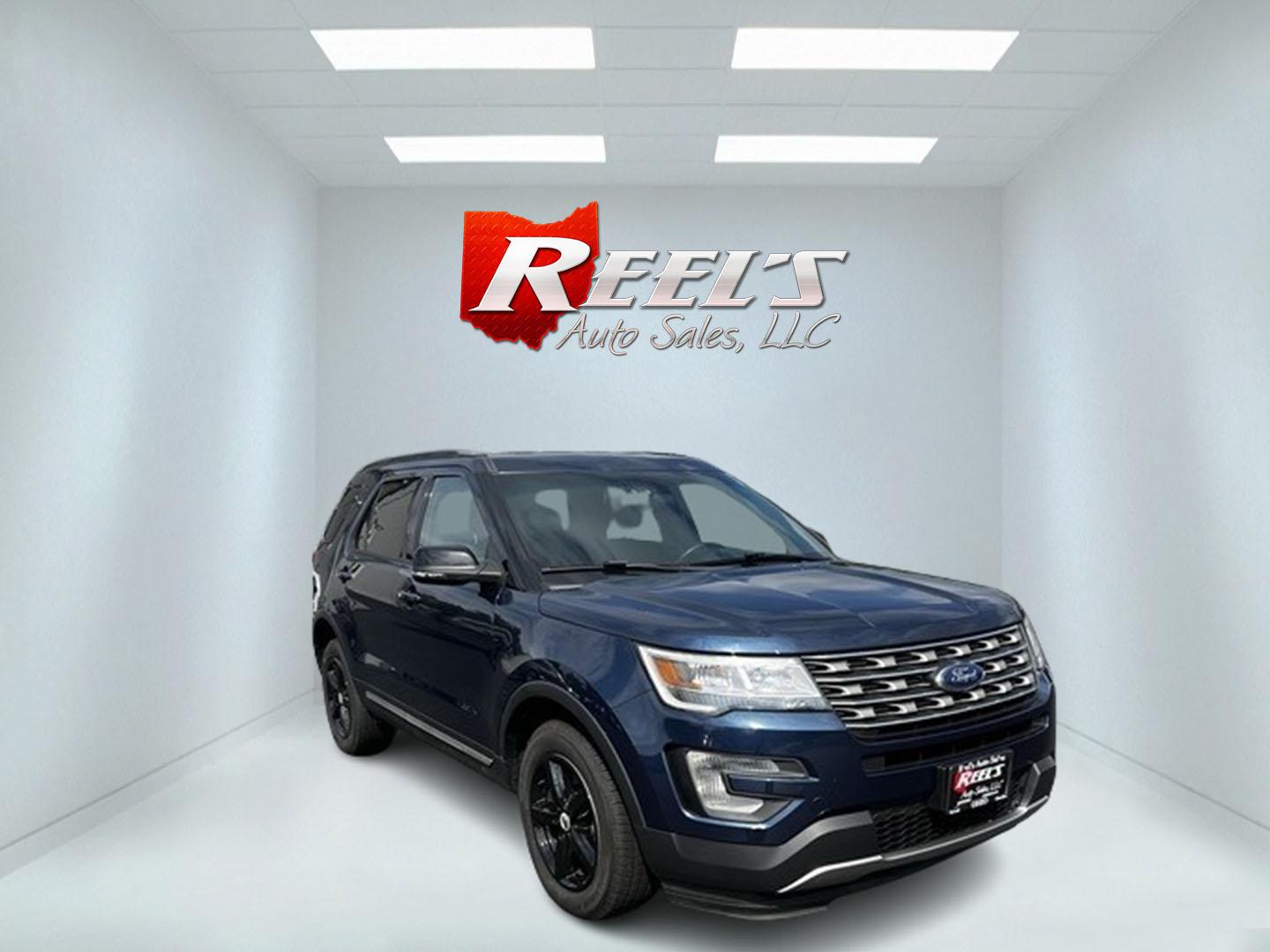 2017 Blue /Black Ford Explorer XLT 4WD (1FM5K8DH4HG) with an 2.3L I4 DOHC 16V Turbo engine, 6 Speed Auto transmission, located at 547 E. Main St., Orwell, OH, 44076, (440) 437-5893, 41.535435, -80.847855 - Photo#2