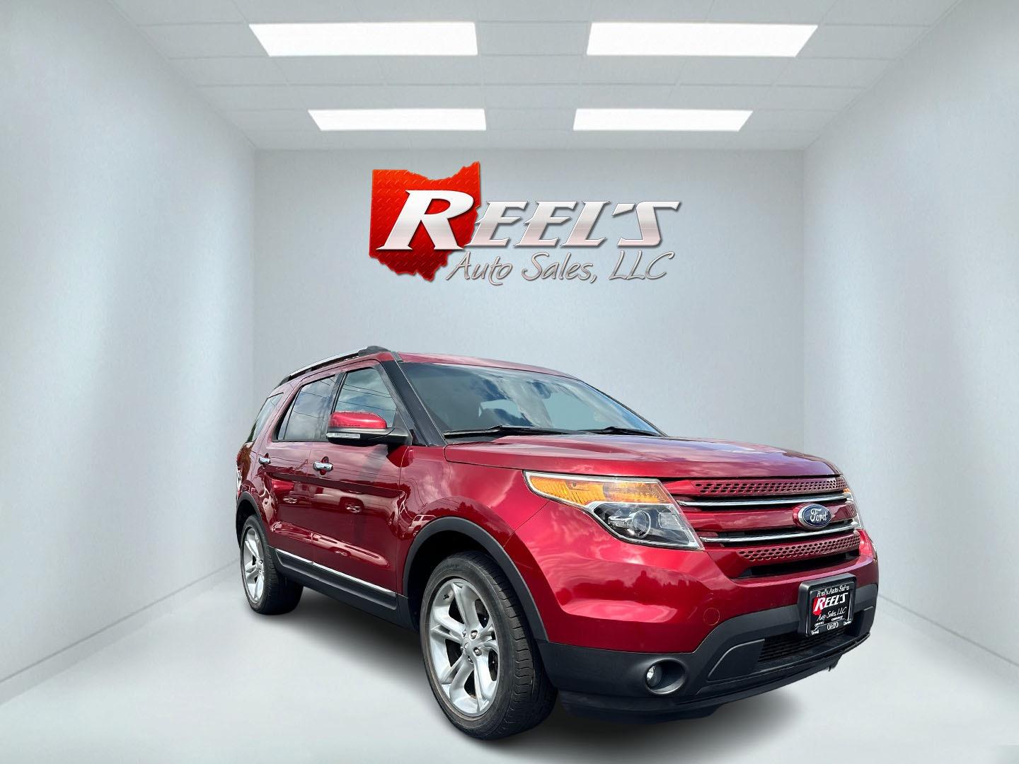 2013 Red /Black Ford Explorer Limited 4WD (1FM5K8F84DG) with an 3.5L V6 DOHC 24V engine, 6-Speed Automatic transmission, located at 11115 Chardon Rd. , Chardon, OH, 44024, (440) 214-9705, 41.580246, -81.241943 - Photo#2