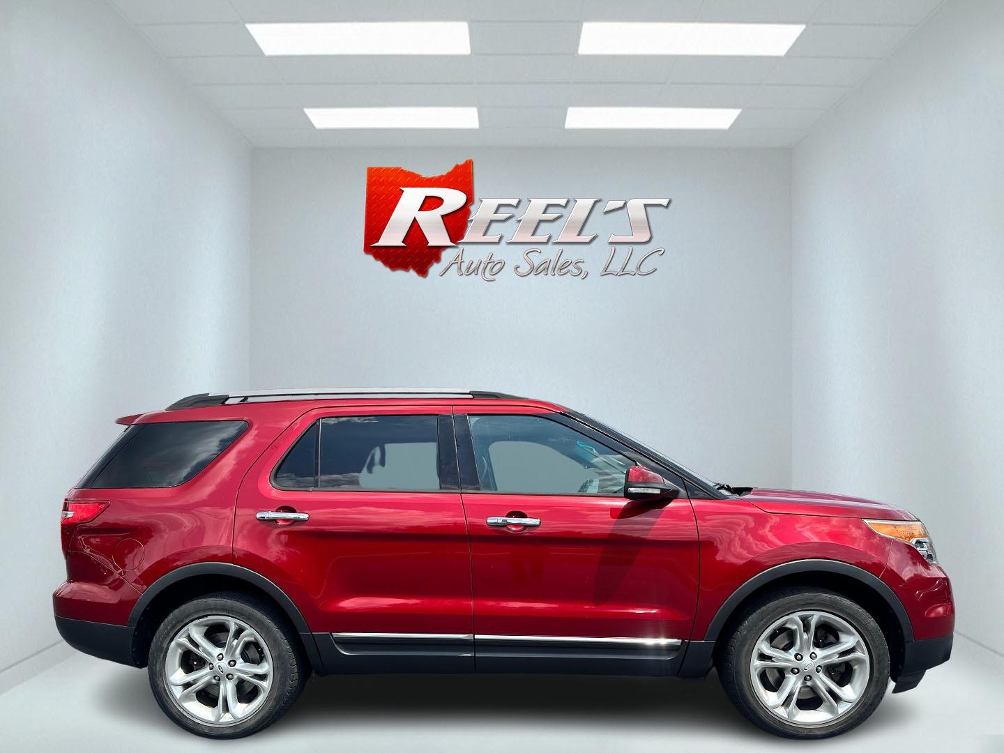 2013 Red /Black Ford Explorer Limited 4WD (1FM5K8F84DG) with an 3.5L V6 DOHC 24V engine, 6-Speed Automatic transmission, located at 11115 Chardon Rd. , Chardon, OH, 44024, (440) 214-9705, 41.580246, -81.241943 - Photo#4