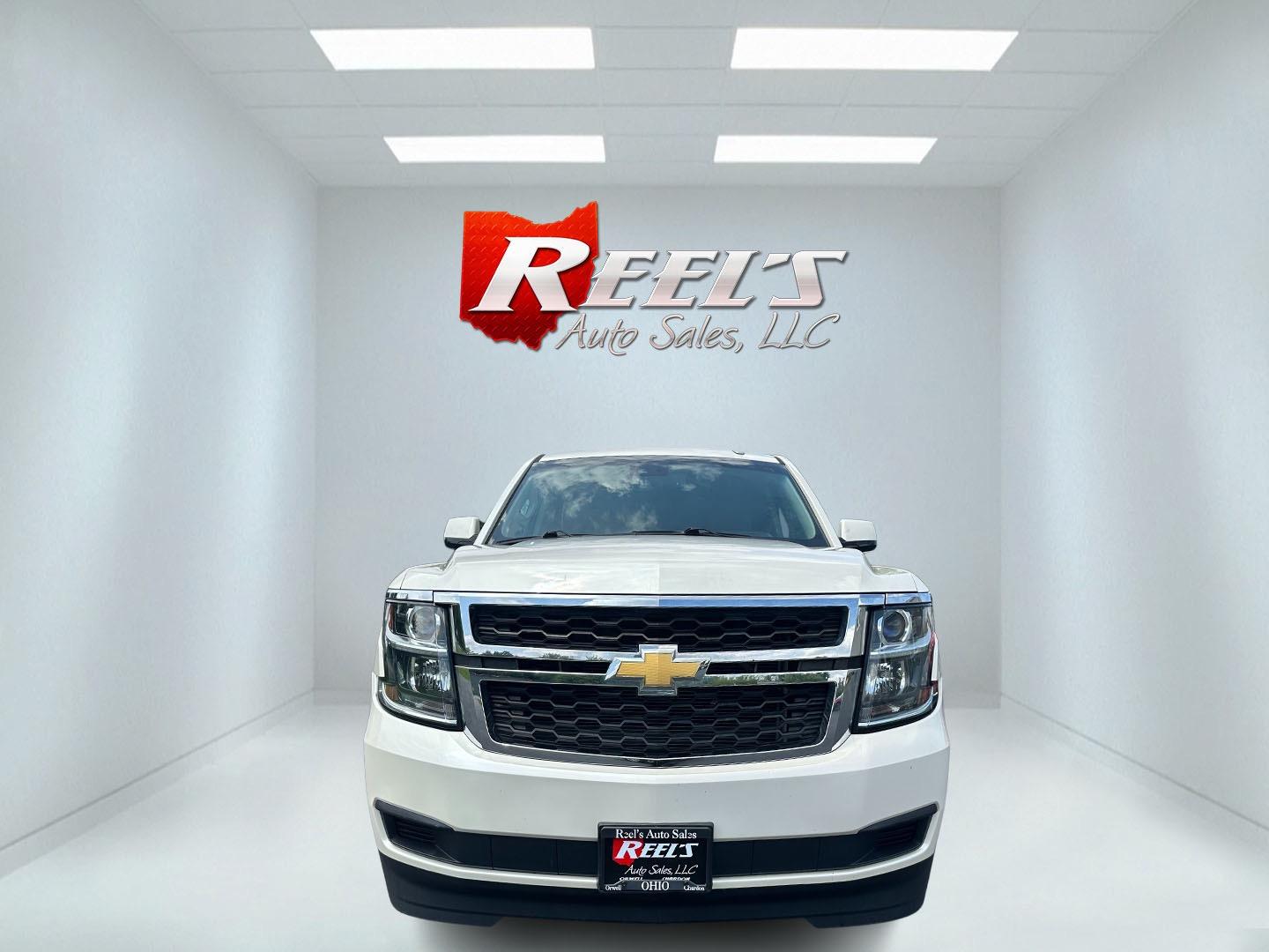 2015 White /Brown Chevrolet Tahoe LT 4WD (1GNSKBKC8FR) with an 5.3L V8 OHV 16V engine, 6-Speed Automatic transmission, located at 11115 Chardon Rd. , Chardon, OH, 44024, (440) 214-9705, 41.580246, -81.241943 - Photo#1