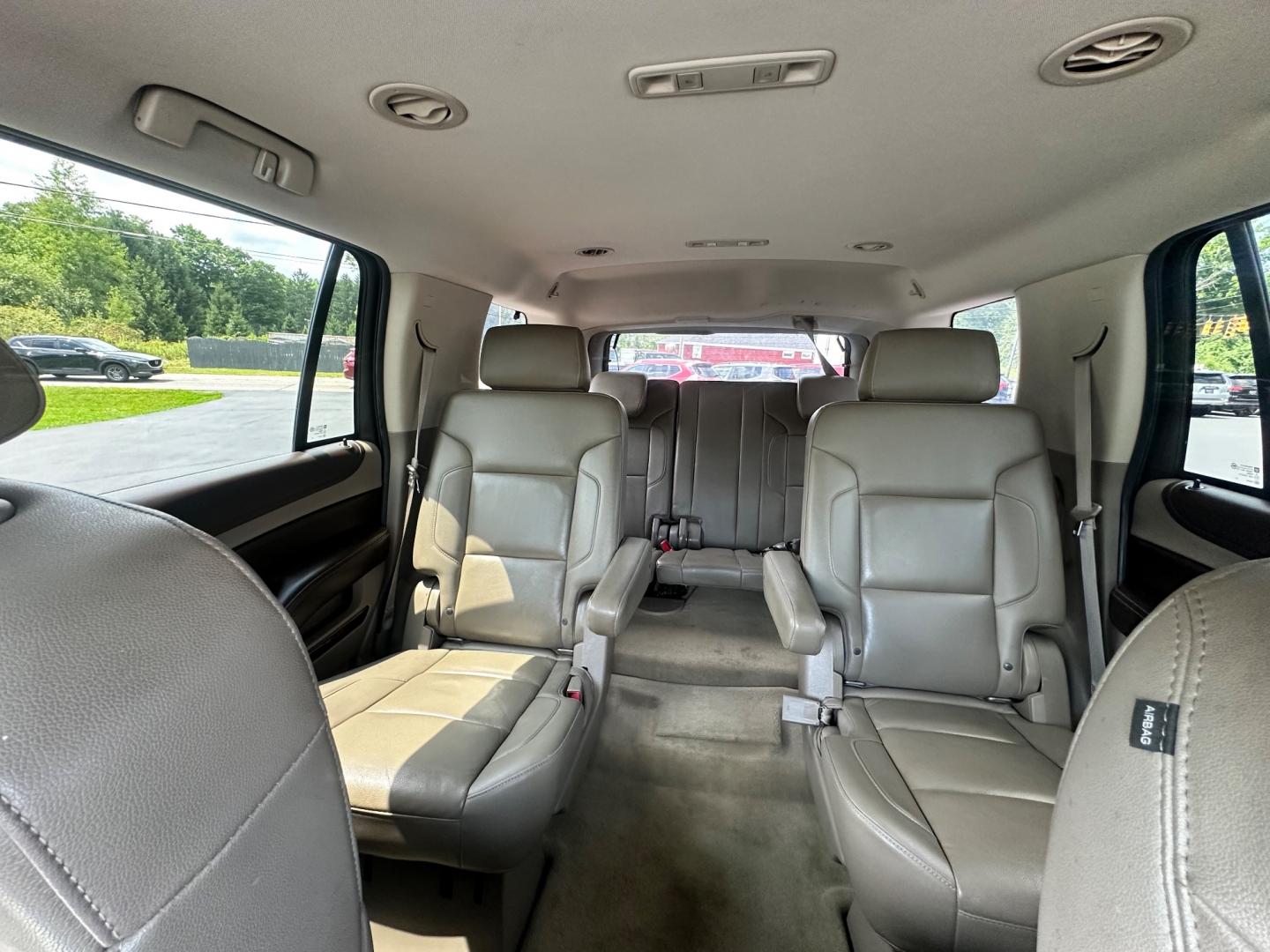 2015 White /Brown Chevrolet Tahoe LT 4WD (1GNSKBKC8FR) with an 5.3L V8 OHV 16V engine, 6-Speed Automatic transmission, located at 11115 Chardon Rd. , Chardon, OH, 44024, (440) 214-9705, 41.580246, -81.241943 - This 2015 Chevrolet Tahoe LT 4WD is a well-equipped full-size SUV that offers a blend of power, comfort, and advanced safety features. It's powered by a robust 5.3-liter Vortec V8 engine producing 355 horsepower and 383 lb-ft of torque, paired with a 6-speed automatic transmission. The 4WD system an - Photo#22