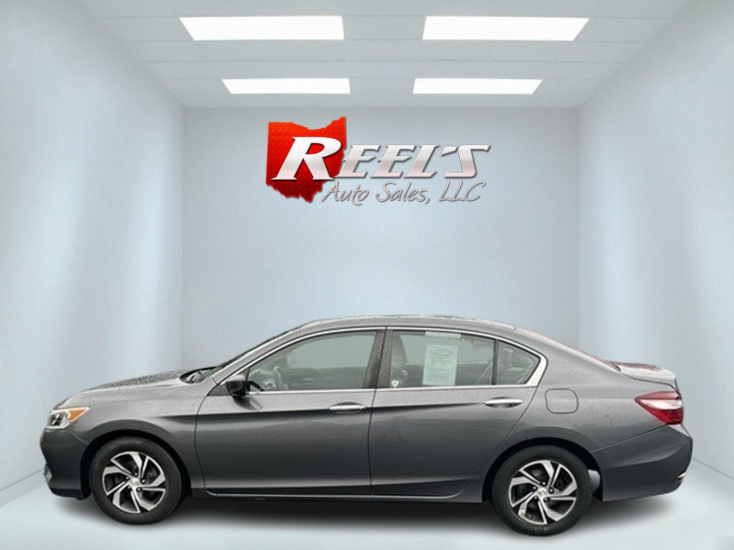 2016 Gray /Gray Honda Accord LX Sedan CVT (1HGCR2F34GA) with an 2.4L I4 DOHC 16V engine, Automatic transmission, located at 547 E. Main St., Orwell, OH, 44076, (440) 437-5893, 41.535435, -80.847855 - This 2016 Honda Accord LX is a well-equipped midsize sedan featuring a fuel-efficient 2.4-liter inline-four Earthdreams engine with VTEC technology, paired with a Continuously Variable Transmission (CVT). This combination delivers impressive fuel economy, achieving 30 MPG combined and 36 MPG on the - Photo#9