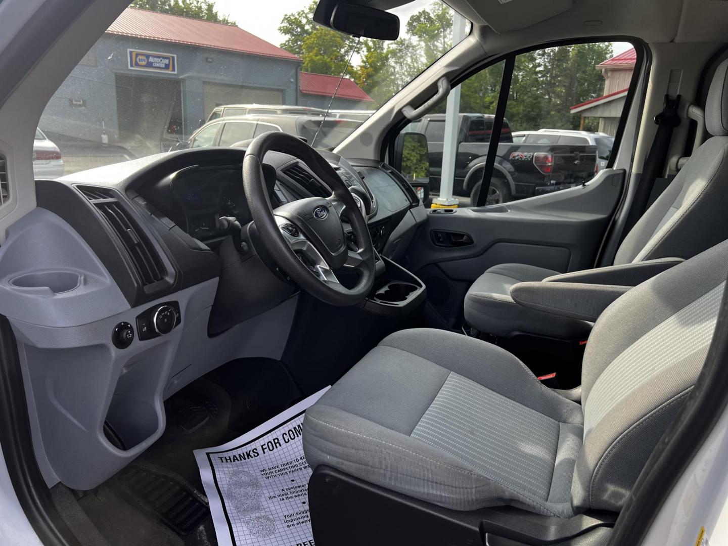 2016 White /Black Ford Transit 350 Wagon Low Roof XLT 60/40 Pass. 148-in. WB (1FBZX2ZM6GK) with an 3.7L V6 DOHC 24V engine, 6 Speed Auto transmission, located at 547 E. Main St., Orwell, OH, 44076, (440) 437-5893, 41.535435, -80.847855 - Photo#16