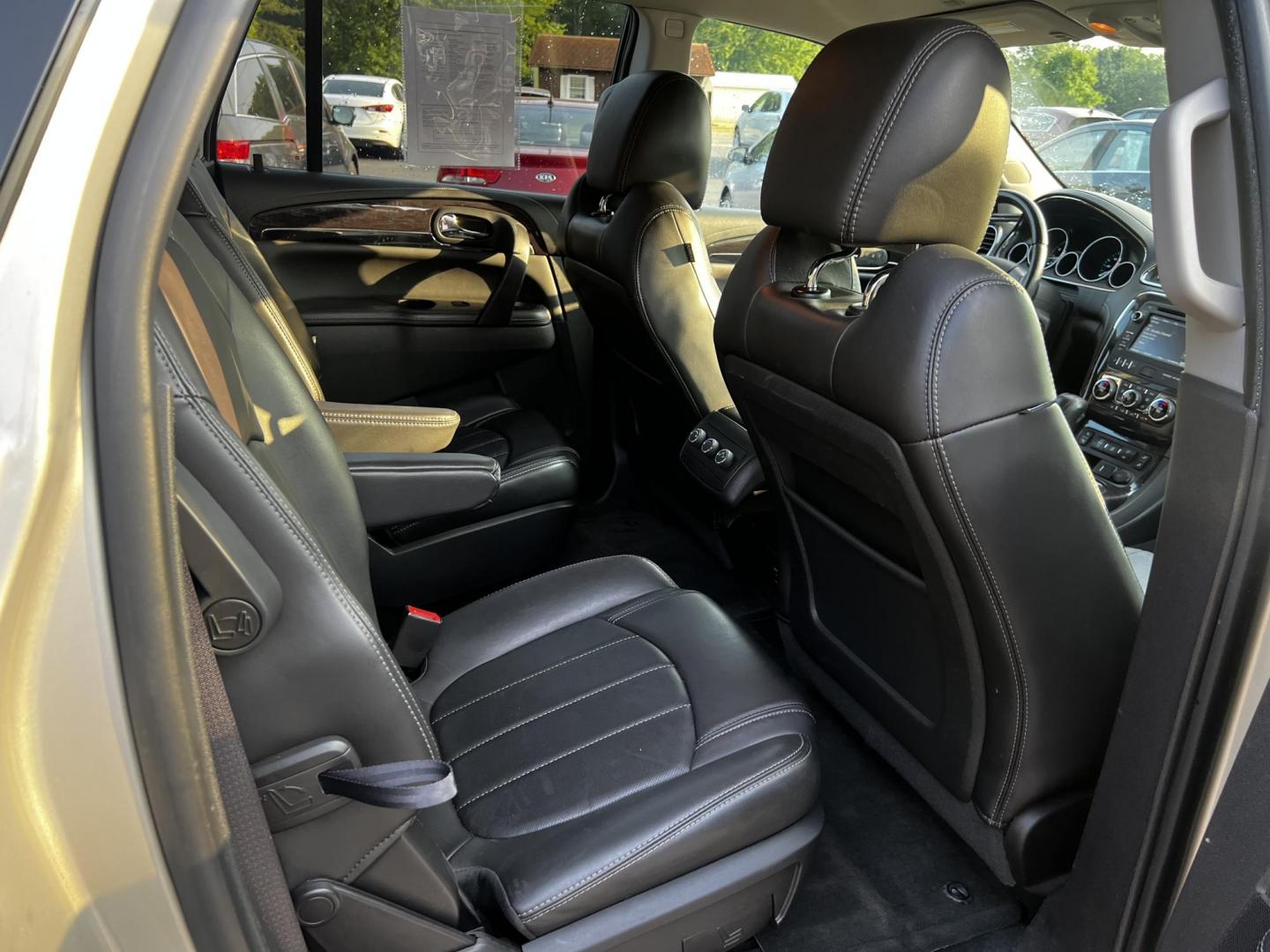 2015 Gold /Black Buick Enclave Leather FWD (5GAKRBKD5FJ) with an 3.6L V6 DOHC 24V engine, 6-Speed Automatic transmission, located at 547 E. Main St., Orwell, OH, 44076, (440) 437-5893, 41.535435, -80.847855 - Photo#34