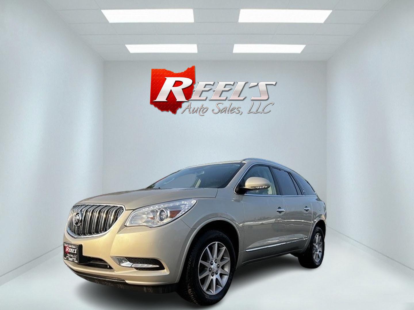 2015 Gold /Black Buick Enclave Leather FWD (5GAKRBKD5FJ) with an 3.6L V6 DOHC 24V engine, 6-Speed Automatic transmission, located at 547 E. Main St., Orwell, OH, 44076, (440) 437-5893, 41.535435, -80.847855 - Photo#0