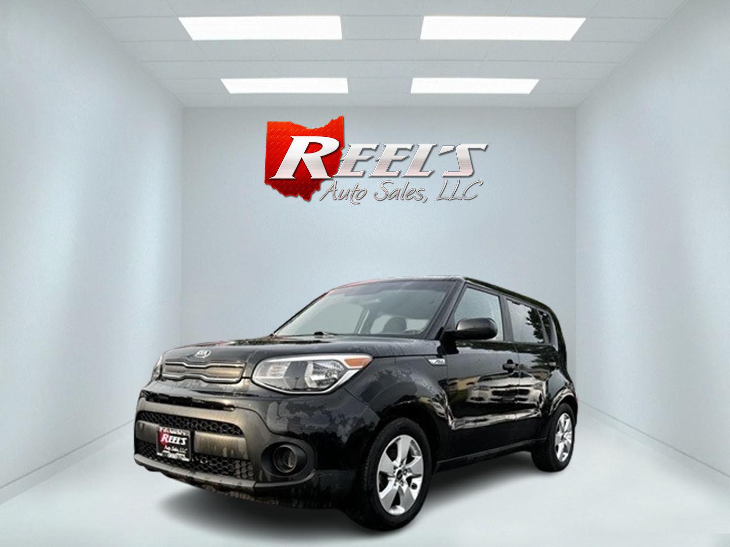 2018 /Black Kia Soul Base 6A (KNDJN2A20J7) with an 1.6L I4 DOHC 16V engine, 6-Speed Automatic transmission, located at 11115 Chardon Rd. , Chardon, OH, 44024, (440) 214-9705, 41.580246, -81.241943 - This 2018 Kia Soul, featuring a 1.6 I4 GDI engine paired with a 6-speed automatic transmission, provides a practical and economical driving option, achieving up to 30 MPG on the highway. This compact crossover is designed with urban efficiency in mind, offering a unique and boxy design that maximize - Photo#0