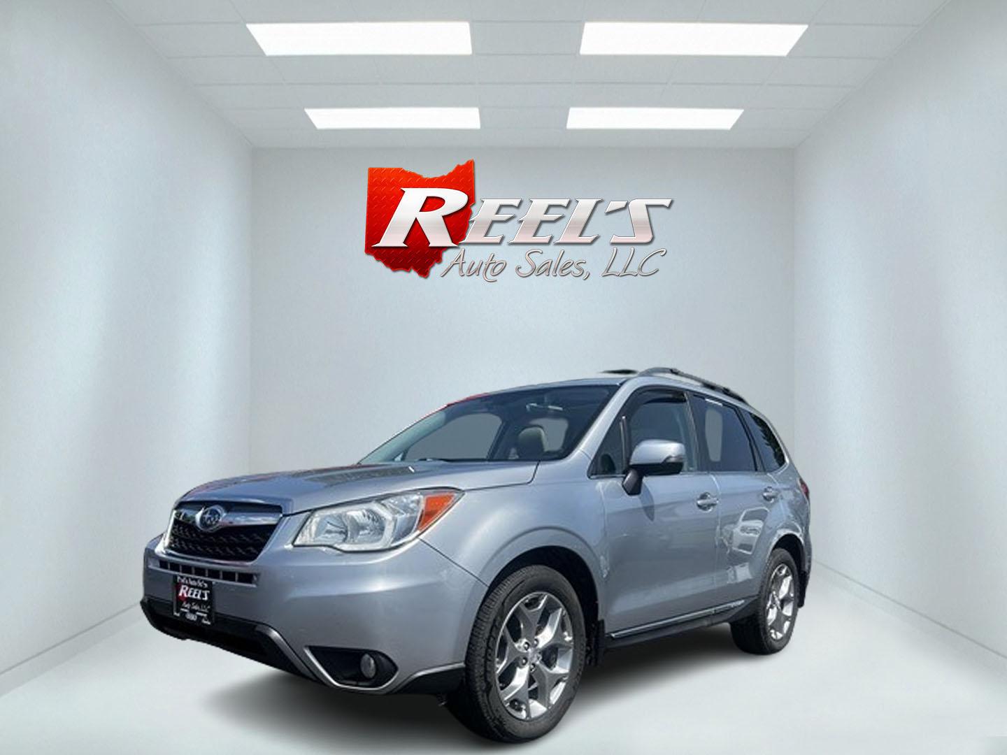 2015 Silver /Gray Subaru Forester 2.5i Touring (JF2SJAWC4FH) with an 2.5L H4 SOHC 16V engine, Automatic transmission, located at 547 E. Main St., Orwell, OH, 44076, (440) 437-5893, 41.535435, -80.847855 - Photo#0