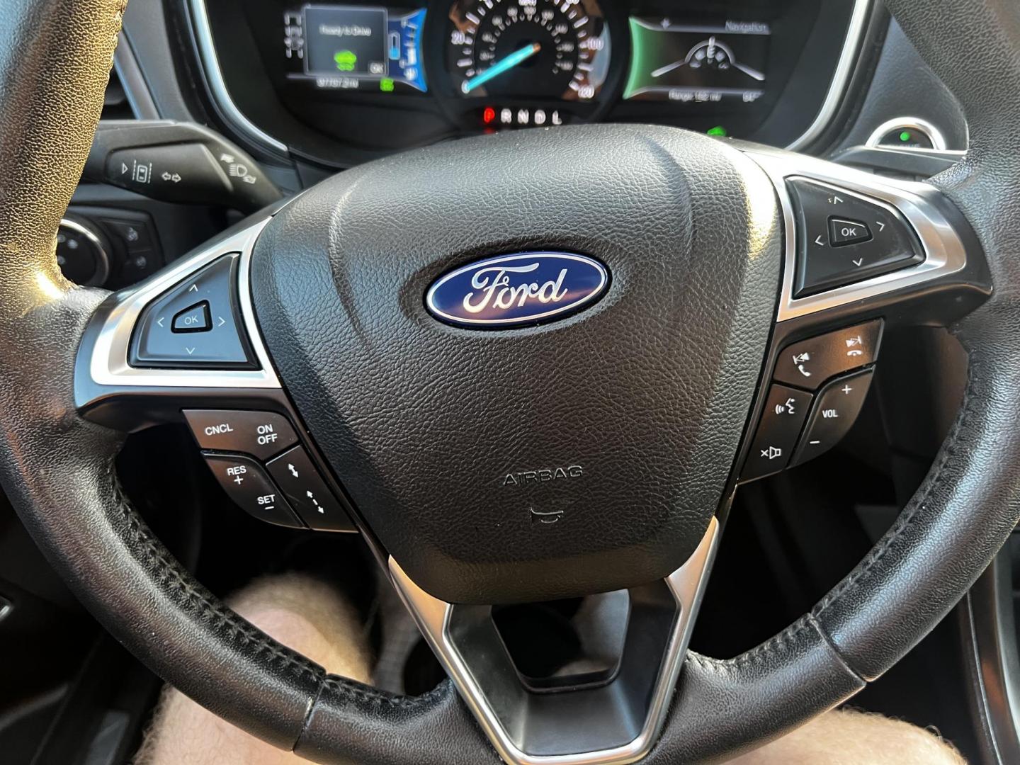 2019 Silver /Black Ford Fusion Hybrid Titanium (3FA6P0RU7KR) with an 2.0L I4 DOHC 16V HYBRID engine, CVT transmission, located at 11115 Chardon Rd. , Chardon, OH, 44024, (440) 214-9705, 41.580246, -81.241943 - This 2019 Ford Fusion Hybrid Titanium is a well-equipped midsize sedan that offers a commendable fuel efficiency of 42 MPG combined. Its exterior features full LED lighting with auto high beams, which enhances visibility and safety. The vehicle is designed with modern driver-assistance technologies - Photo#35