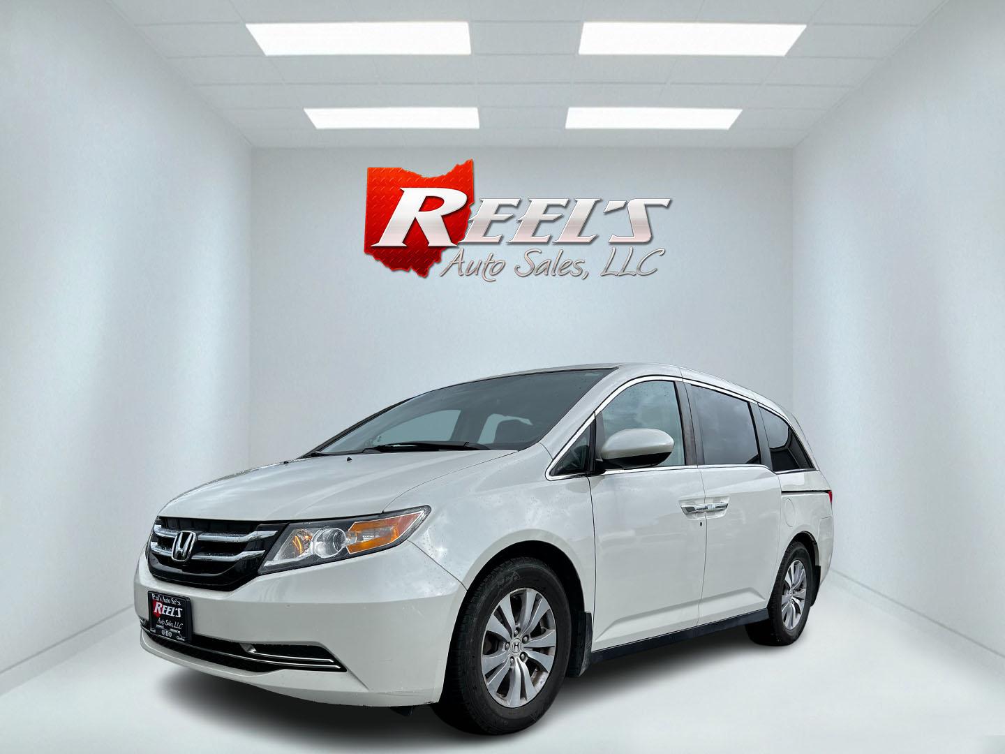 2016 /Gray Honda Odyssey EX-L (5FNRL5H61GB) with an 3.5L V6 SOHC 24V engine, 6A transmission, located at 11115 Chardon Rd. , Chardon, OH, 44024, (440) 214-9705, 41.580246, -81.241943 - Photo#0