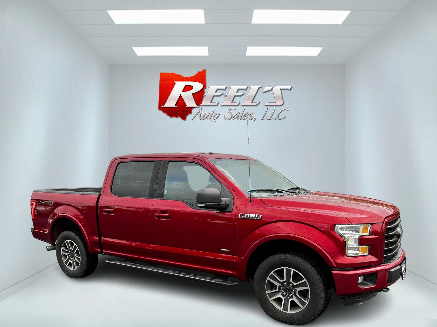 2016 Red /Black Ford F-150 XLT SuperCrew 6.5-ft. Bed 4WD (1FTEW1EP0GF) with an 2.7L V6 DOHC 24V TWIN TURBO engine, 6-Speed Automatic transmission, located at 11115 Chardon Rd. , Chardon, OH, 44024, (440) 214-9705, 41.580246, -81.241943 - Photo#3