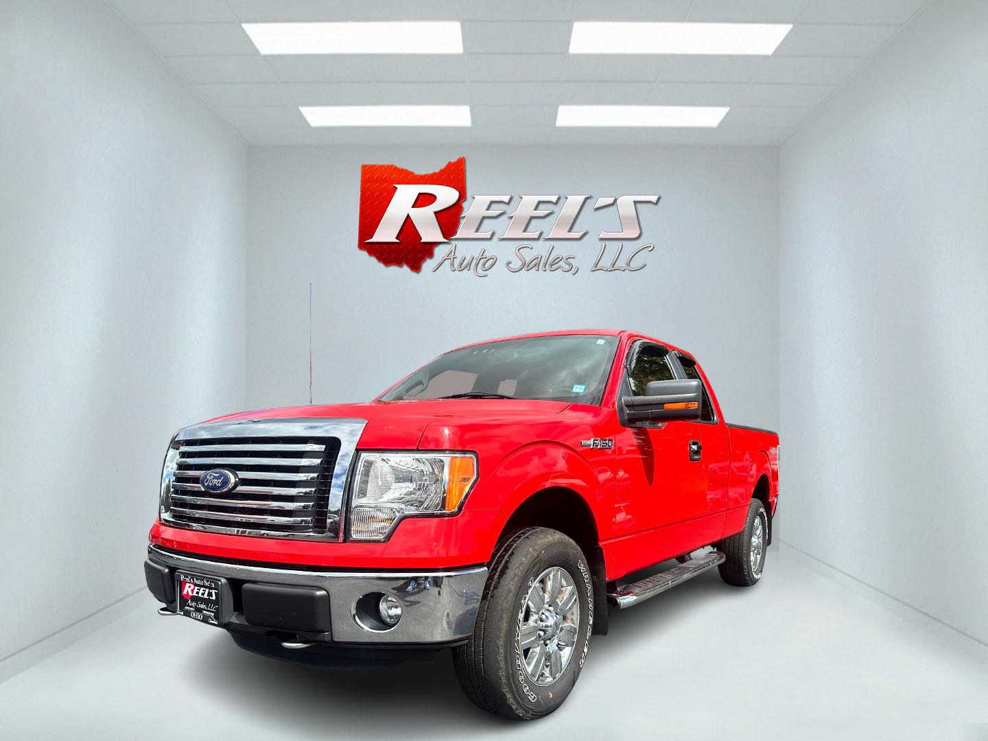 2011 Red /Gray Ford F-150 XLT SuperCab 6.5-ft. Bed 4WD (1FTFX1EF9BF) with an 5.0L V8 engine, 4-Speed Automatic transmission, located at 547 E. Main St., Orwell, OH, 44076, (440) 437-5893, 41.535435, -80.847855 - This 2011 Ford F-150 XLT Super Cab is a rugged and powerful pickup ideal for both work and leisure, equipped with a 5.0-liter Coyote V8 engine delivering 360 horsepower and 380 lb-ft of torque. Its 6-speed automatic transmission ensures smooth driving dynamics, while boasting an impressive towing ca - Photo#0