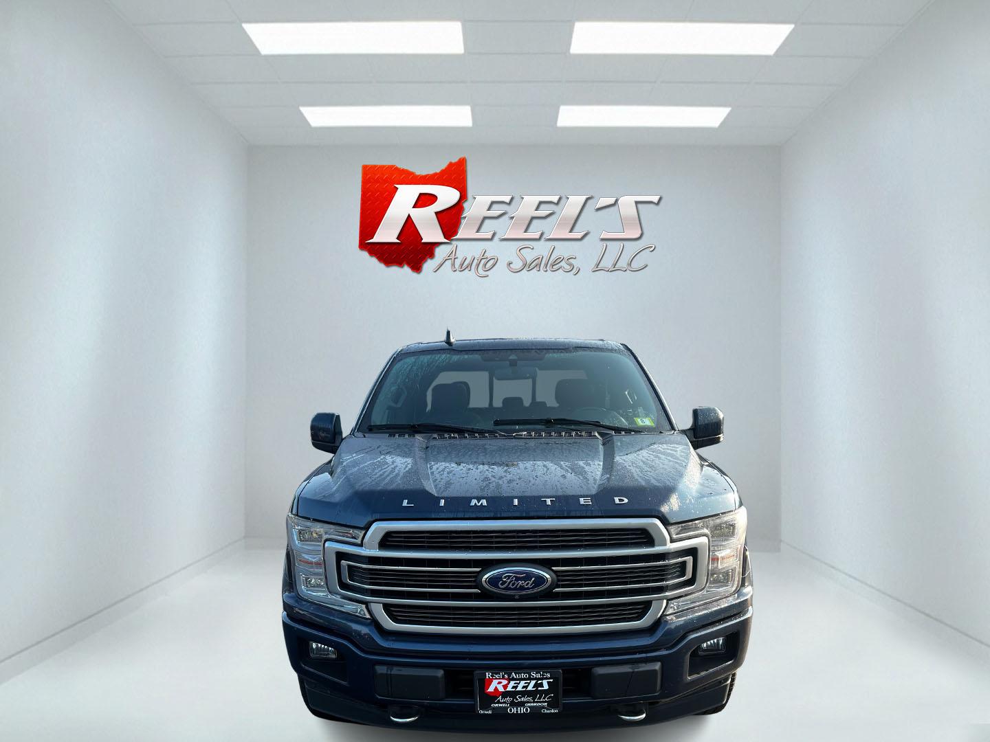 2018 Blue /Blue Ford F-150 Limited SuperCrew 5.5-ft. Bed 4WD (1FTEW1EG6JF) with an 3.5L V6 TWIN TURBO engine, 10 Speed Auto transmission, located at 11115 Chardon Rd. , Chardon, OH, 44024, (440) 214-9705, 41.580246, -81.241943 - This 2018 Ford F-150 Limited Crew Cab 4WD offers a luxurious and powerful driving experience with its 3.5L twin-turbo EcoBoost V6 engine producing 375 horsepower and 470 lb-ft of torque, mated to a 10-speed automatic transmission. It features on-demand 4WD and a 10,900-pound towing capacity, while m - Photo#1