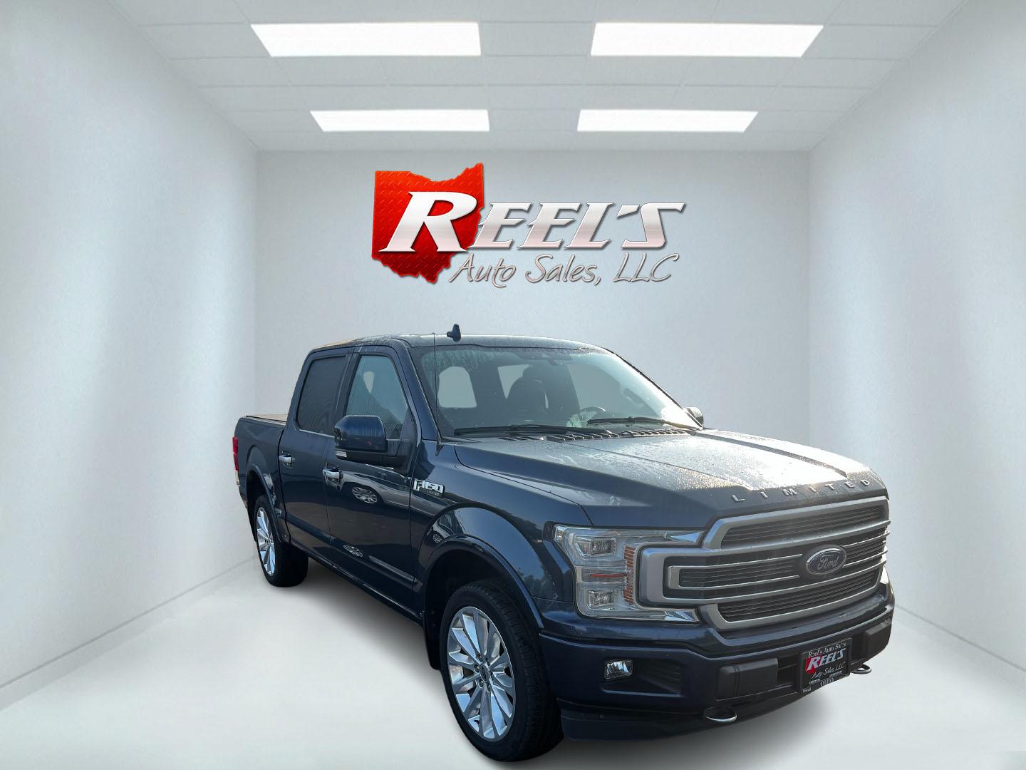 2018 Blue /Blue Ford F-150 Limited SuperCrew 5.5-ft. Bed 4WD (1FTEW1EG6JF) with an 3.5L V6 TWIN TURBO engine, 10 Speed Auto transmission, located at 11115 Chardon Rd. , Chardon, OH, 44024, (440) 214-9705, 41.580246, -81.241943 - This 2018 Ford F-150 Limited Crew Cab 4WD offers a luxurious and powerful driving experience with its 3.5L twin-turbo EcoBoost V6 engine producing 375 horsepower and 470 lb-ft of torque, mated to a 10-speed automatic transmission. It features on-demand 4WD and a 10,900-pound towing capacity, while m - Photo#2