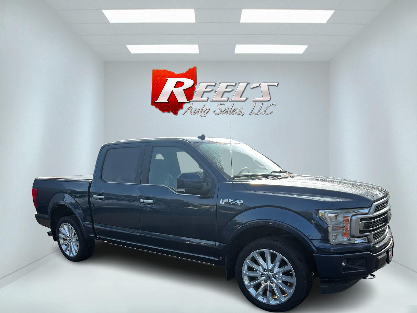 2018 Blue /Blue Ford F-150 Limited SuperCrew 5.5-ft. Bed 4WD (1FTEW1EG6JF) with an 3.5L V6 TWIN TURBO engine, 10 Speed Auto transmission, located at 11115 Chardon Rd. , Chardon, OH, 44024, (440) 214-9705, 41.580246, -81.241943 - Photo#3