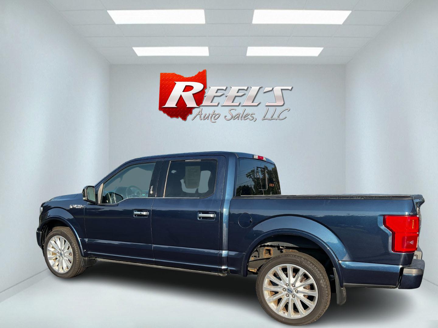 2018 Blue /Blue Ford F-150 Limited SuperCrew 5.5-ft. Bed 4WD (1FTEW1EG6JF) with an 3.5L V6 TWIN TURBO engine, 10 Speed Auto transmission, located at 11115 Chardon Rd. , Chardon, OH, 44024, (440) 214-9705, 41.580246, -81.241943 - This 2018 Ford F-150 Limited Crew Cab 4WD offers a luxurious and powerful driving experience with its 3.5L twin-turbo EcoBoost V6 engine producing 375 horsepower and 470 lb-ft of torque, mated to a 10-speed automatic transmission. It features on-demand 4WD and a 10,900-pound towing capacity, while m - Photo#8