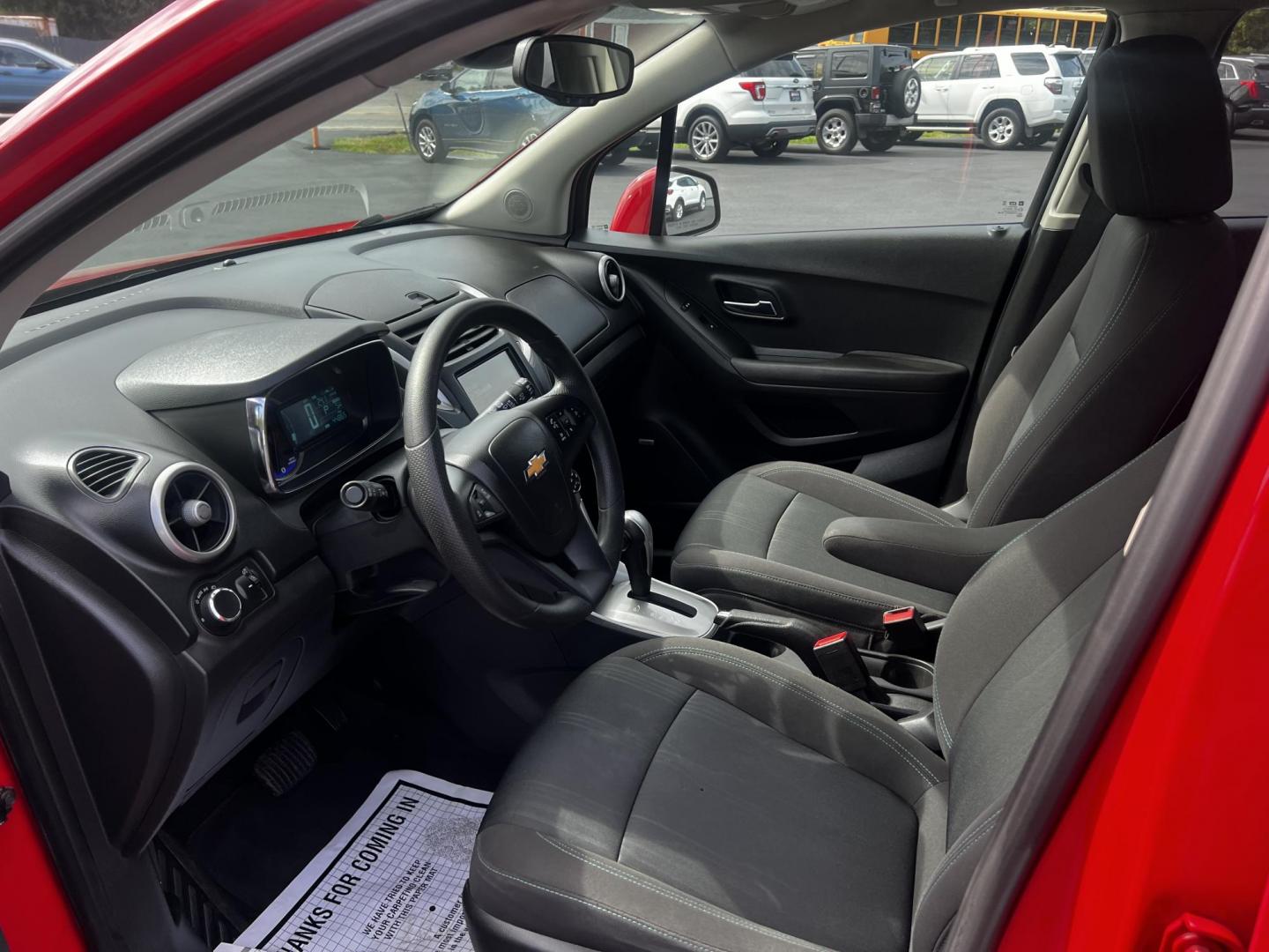 2015 Red /Black Chevrolet Trax 1LT AWD (KL7CJRSB4FB) with an 1.4L I4 DOHC 16V Turbo engine, 6-Speed Automatic transmission, located at 11115 Chardon Rd. , Chardon, OH, 44024, (440) 214-9705, 41.580246, -81.241943 - Photo#14