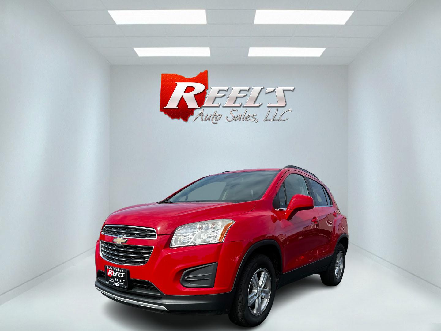 2015 Red /Black Chevrolet Trax 1LT AWD (KL7CJRSB4FB) with an 1.4L I4 DOHC 16V Turbo engine, 6-Speed Automatic transmission, located at 11115 Chardon Rd. , Chardon, OH, 44024, (440) 214-9705, 41.580246, -81.241943 - Photo#0