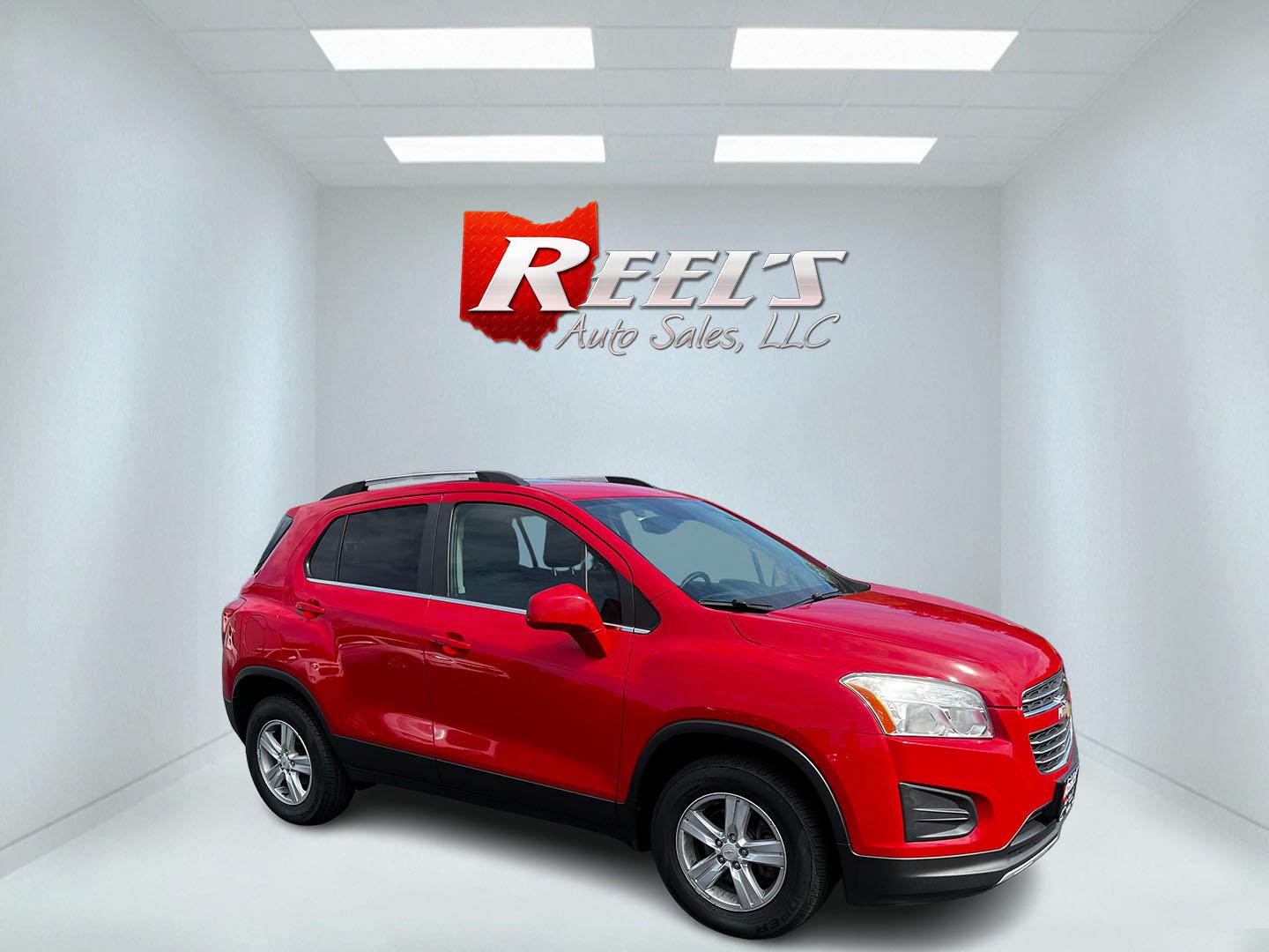 2015 Red /Black Chevrolet Trax 1LT AWD (KL7CJRSB4FB) with an 1.4L I4 DOHC 16V Turbo engine, 6-Speed Automatic transmission, located at 11115 Chardon Rd. , Chardon, OH, 44024, (440) 214-9705, 41.580246, -81.241943 - Photo#3