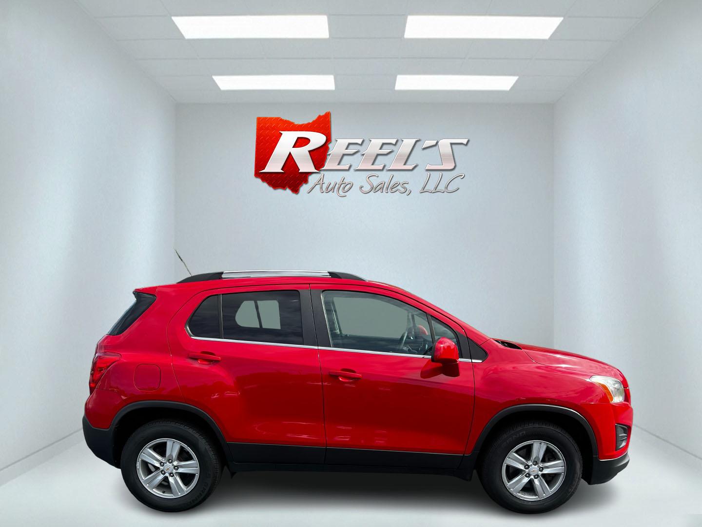 2015 Red /Black Chevrolet Trax 1LT AWD (KL7CJRSB4FB) with an 1.4L I4 DOHC 16V Turbo engine, 6-Speed Automatic transmission, located at 11115 Chardon Rd. , Chardon, OH, 44024, (440) 214-9705, 41.580246, -81.241943 - Photo#4