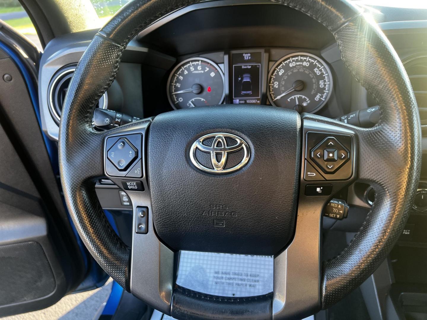 2017 Blue /Black Toyota Tacoma TRD Sport Access Cab V6 6AT 4WD (5TFSZ5AN9HX) with an 3.5L V6 DOHC 24V engine, 6A transmission, located at 11115 Chardon Rd. , Chardon, OH, 44024, (440) 214-9705, 41.580246, -81.241943 - Photo#23