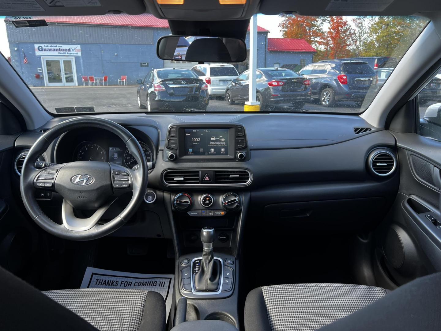 2019 White /Black Hyundai Kona SEL AWD (KM8K2CAA7KU) with an 2.0L I4 DOHC 16V engine, 6 Speed Automatic transmission, located at 547 E. Main St., Orwell, OH, 44076, (440) 437-5893, 41.535435, -80.847855 - This One Owner 2019 Hyundai Kona SEL AWD is a compact SUV that combines efficiency, safety, and technology features. Powered by a 2.0-liter I4 Atkinson engine coupled with a 6-speed automatic transmission, it delivers a commendable fuel efficiency of approximately 30 MPG on the highway. It is equipp - Photo#30