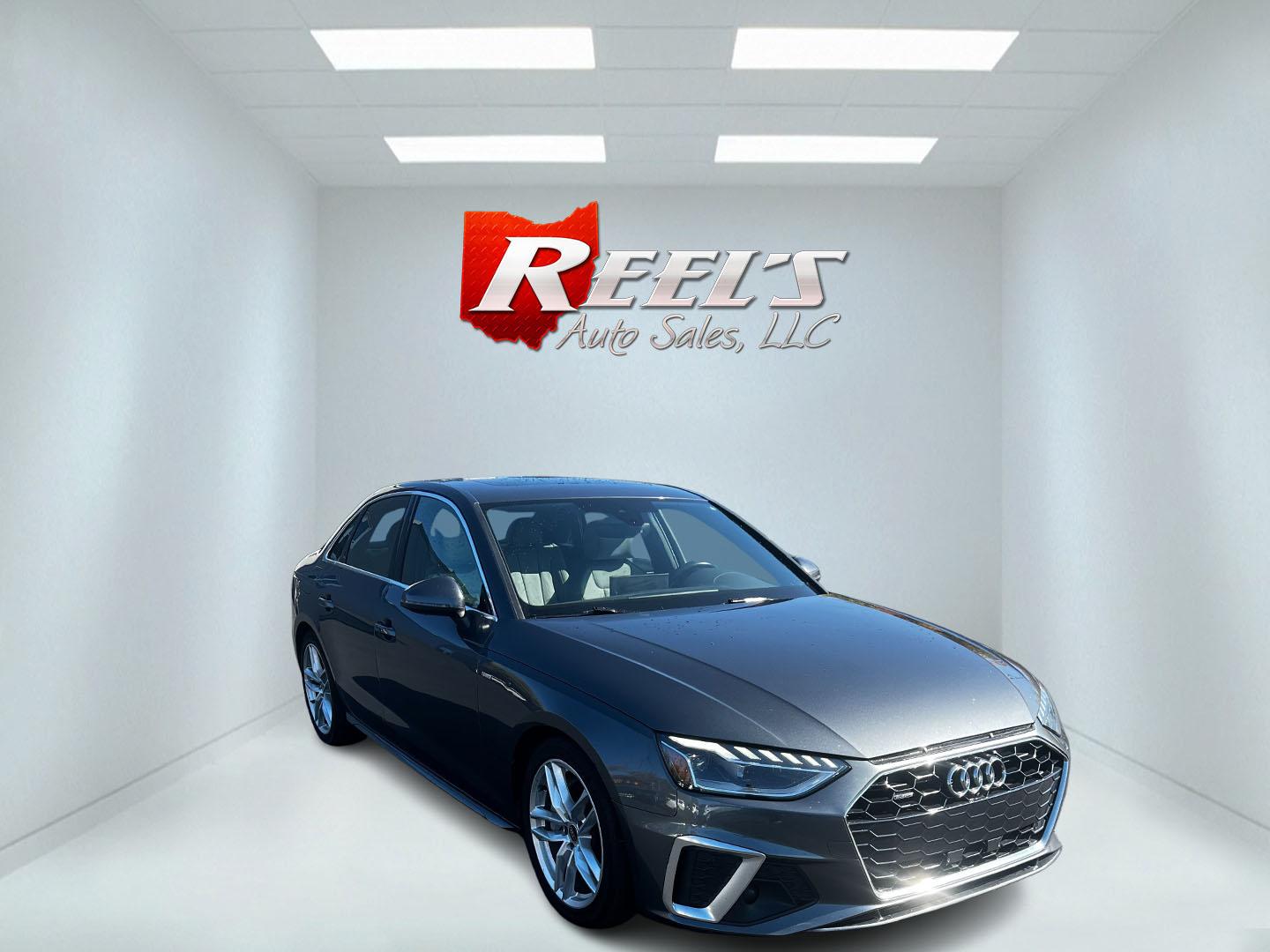 2022 Gray /Gray Audi A4 Premium Plus 45 TFSI quattro (WAUEAAF41NN) with an 2.0L I4 DOHC 16V TURBO engine, 7A transmission, located at 11115 Chardon Rd. , Chardon, OH, 44024, (440) 214-9705, 41.580246, -81.241943 - This 2022 Audi A4 Premium Plus 45 combines performance, luxury, and technology in a sophisticated package. Powered by a 2.0-liter turbocharged I4 engine with 261 horsepower and a 7-speed dual-clutch transmission, it achieves a swift 0-60 mph in just 5.2 seconds. This model provides a highway fuel ef - Photo#2