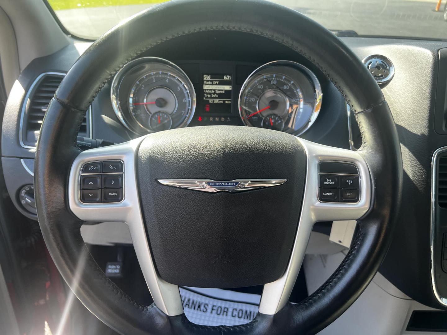 2015 Red /Black Chrysler Town & Country Touring (2C4RC1BG1FR) with an 3.6L V6 DOHC 24V FFV engine, 6-Speed Automatic transmission, located at 11115 Chardon Rd. , Chardon, OH, 44024, (440) 214-9705, 41.580246, -81.241943 - Photo#22