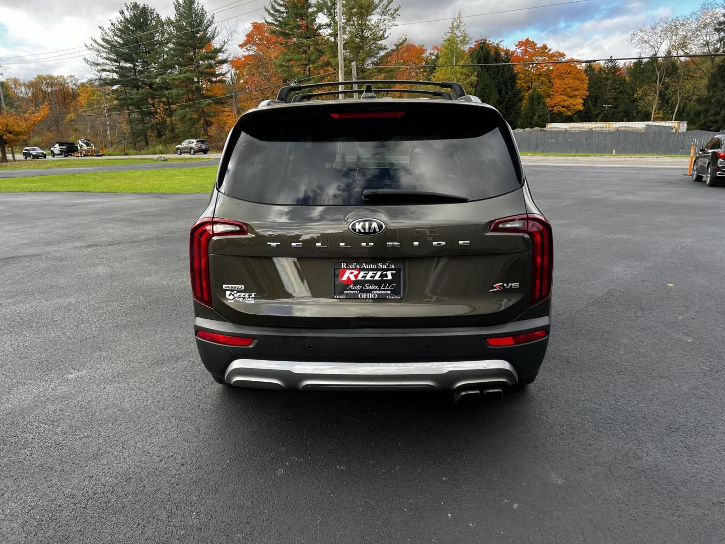 2020 Green /Black Kia Telluride S AWD (5XYP6DHCXLG) with an 3.8L V6 DOHC 24V engine, 8A transmission, located at 11115 Chardon Rd. , Chardon, OH, 44024, (440) 214-9705, 41.580246, -81.241943 - This 2020 Kia Telluride S AWD is a mid-size SUV that combines practicality with a range of modern features. It is powered by a 3.8-liter V6 engine paired with an 8-speed automatic transmission, providing smooth performance. This Telluride is equipped with LED daytime running lights and dusk-sensing - Photo#7