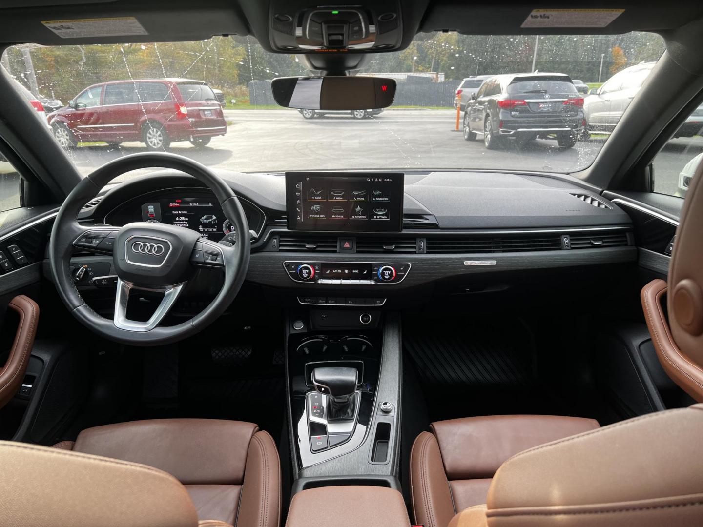 2021 White /Brown Audi A4 Premium Plus quattro (WAUEAAF4XMA) with an 2.0L I4 DOHC 16V TURBO engine, 7A transmission, located at 547 E. Main St., Orwell, OH, 44076, (440) 437-5893, 41.535435, -80.847855 - Photo#40