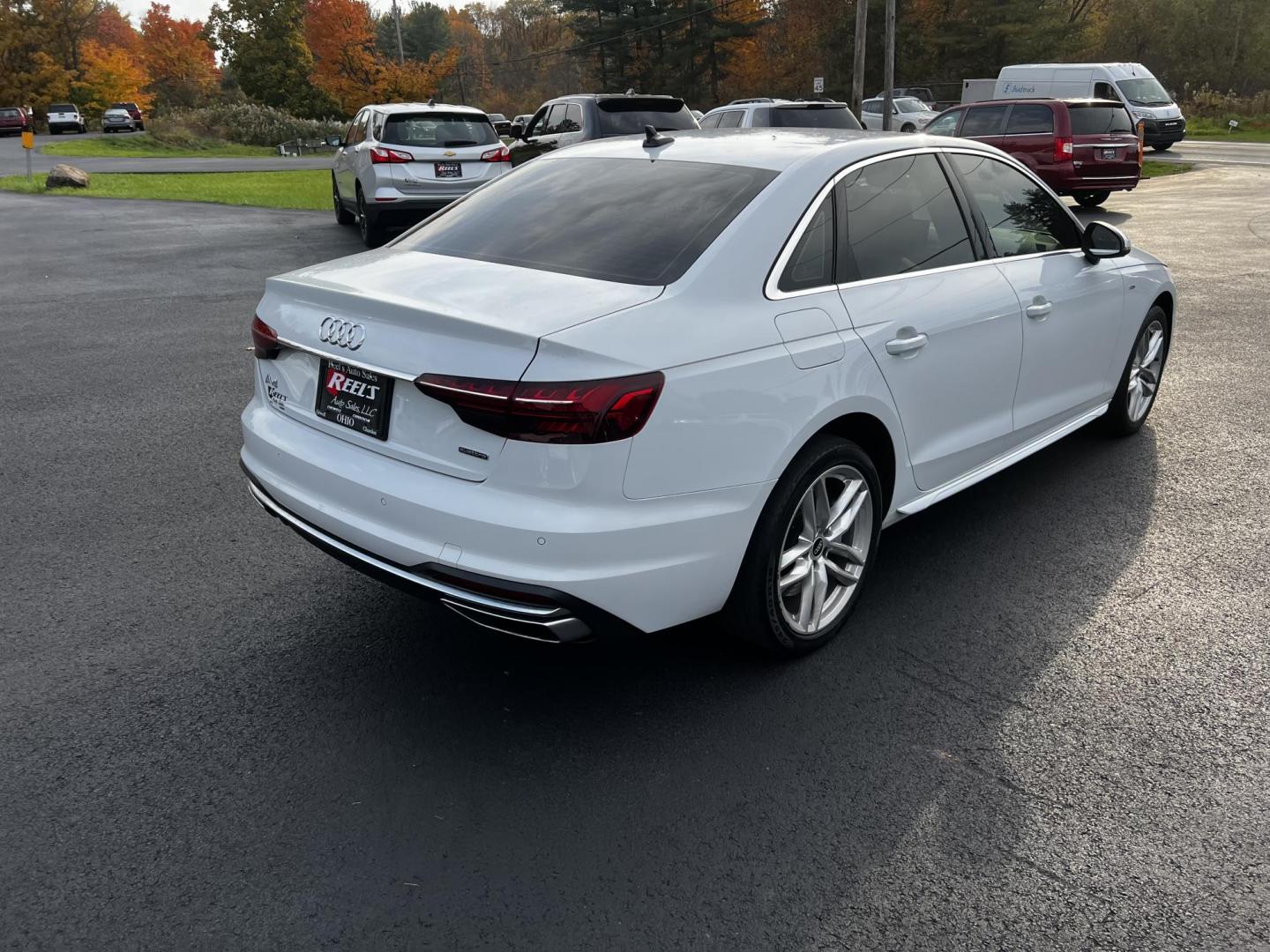 2021 White /Brown Audi A4 Premium Plus quattro (WAUEAAF4XMA) with an 2.0L I4 DOHC 16V TURBO engine, 7A transmission, located at 547 E. Main St., Orwell, OH, 44076, (440) 437-5893, 41.535435, -80.847855 - Photo#8