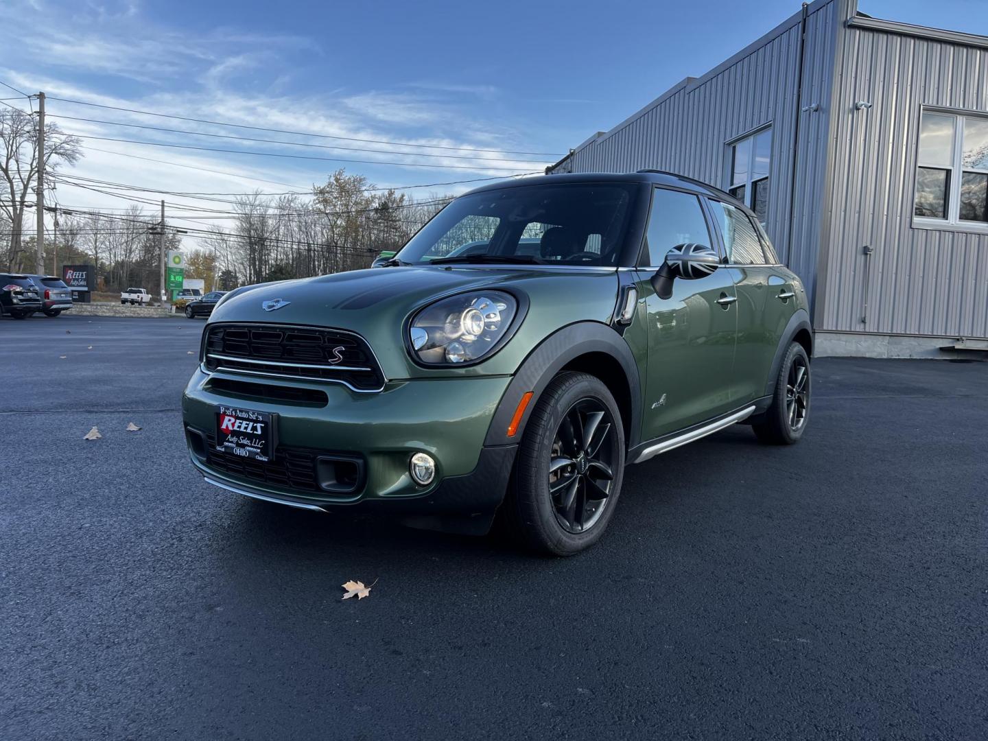 2016 Green /Black Mini Countryman S ALL4 (WMWZC5C5XGW) with an 1.6L I4 DOHC 16V TURBO engine, 8-Speed Automatic transmission, located at 11115 Chardon Rd. , Chardon, OH, 44024, (440) 214-9705, 41.580246, -81.241943 - Photo#0