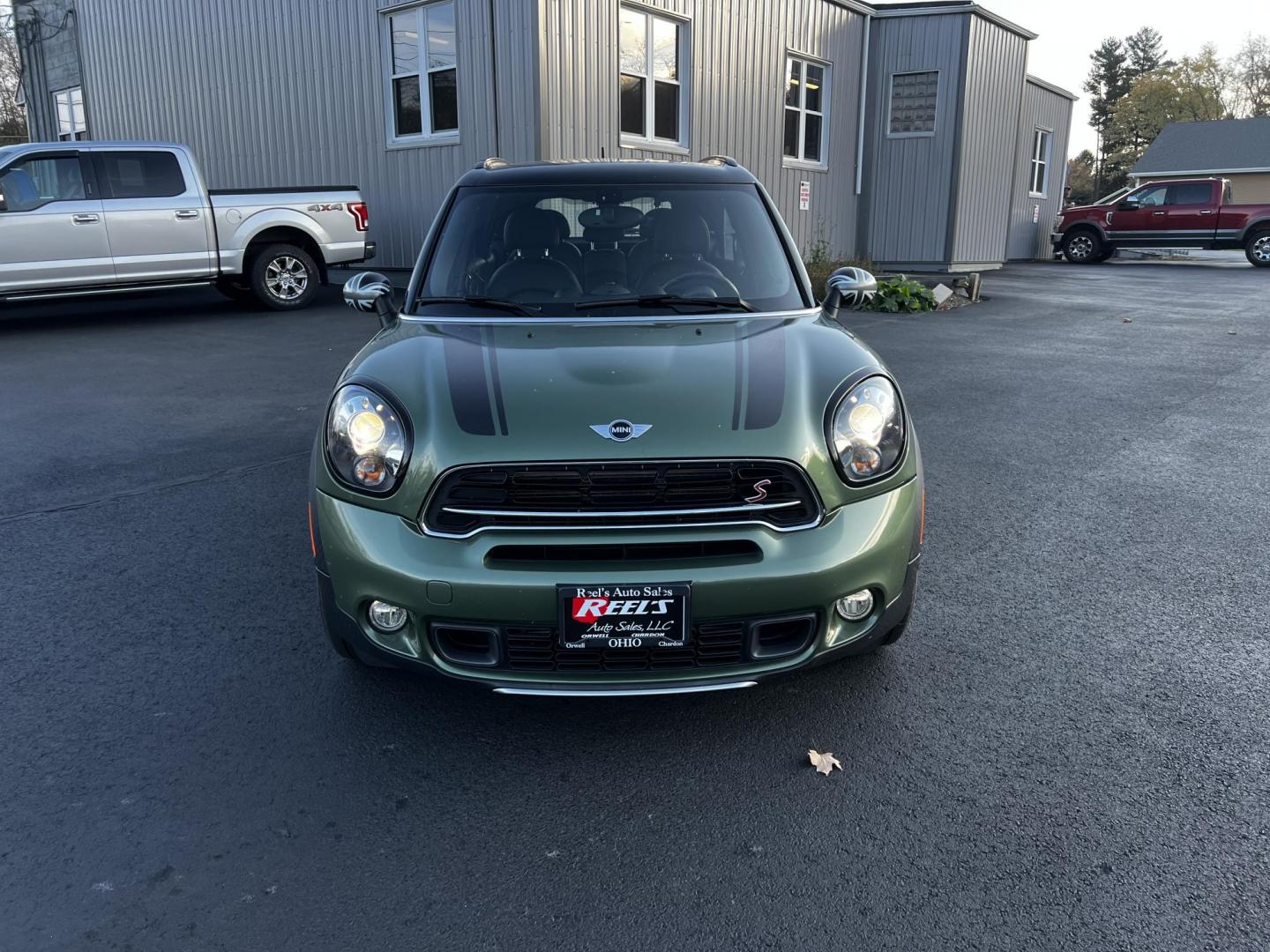 2016 Green /Black Mini Countryman S ALL4 (WMWZC5C5XGW) with an 1.6L I4 DOHC 16V TURBO engine, 8-Speed Automatic transmission, located at 11115 Chardon Rd. , Chardon, OH, 44024, (440) 214-9705, 41.580246, -81.241943 - Photo#2