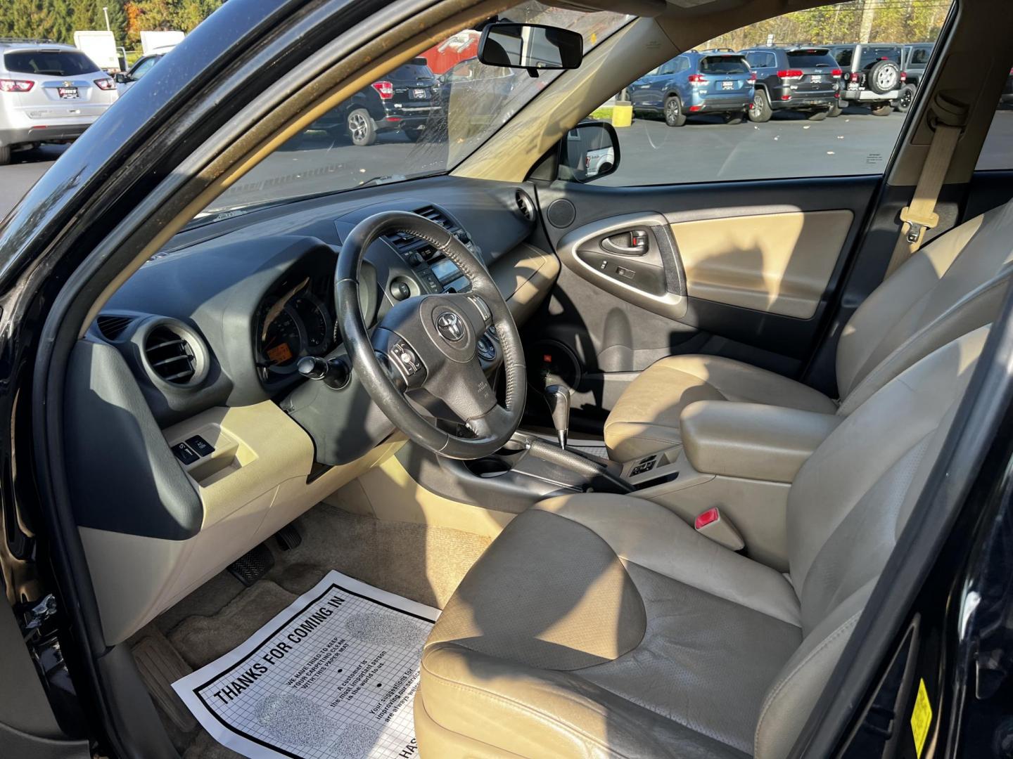 2010 Black /Gray Toyota RAV4 Limited I4 4WD (2T3DF4DV9AW) with an 2.4L I4 DOHC 16V engine, 4-Speed Automatic transmission, located at 547 E. Main St., Orwell, OH, 44076, (440) 437-5893, 41.535435, -80.847855 - This One Owner 2010 Toyota RAV4 Limited 4WD is a versatile and comfortable SUV that caters to both practicality and driver comfort. It is equipped with a 2.4-liter inline-4 engine, paired with a 4-speed automatic transmission, offering reliable performance for everyday driving. The vehicle features - Photo#15