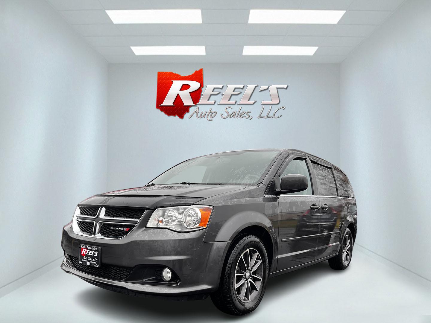 2017 Gray /Black Dodge Grand Caravan SXT (2C4RDGCG0HR) with an 3.6L V6 DOHC 24V FFV engine, 6A transmission, located at 547 E. Main St., Orwell, OH, 44076, (440) 437-5893, 41.535435, -80.847855 - This 2017 Dodge Grand Caravan SXT offers a blend of versatility and comfort, making it a strong contender for families needing ample space and convenience. It is equipped with a 3.6-liter Pentastar V6 engine paired with a 6-speed automatic transmission, providing robust performance along with flex-f - Photo#0