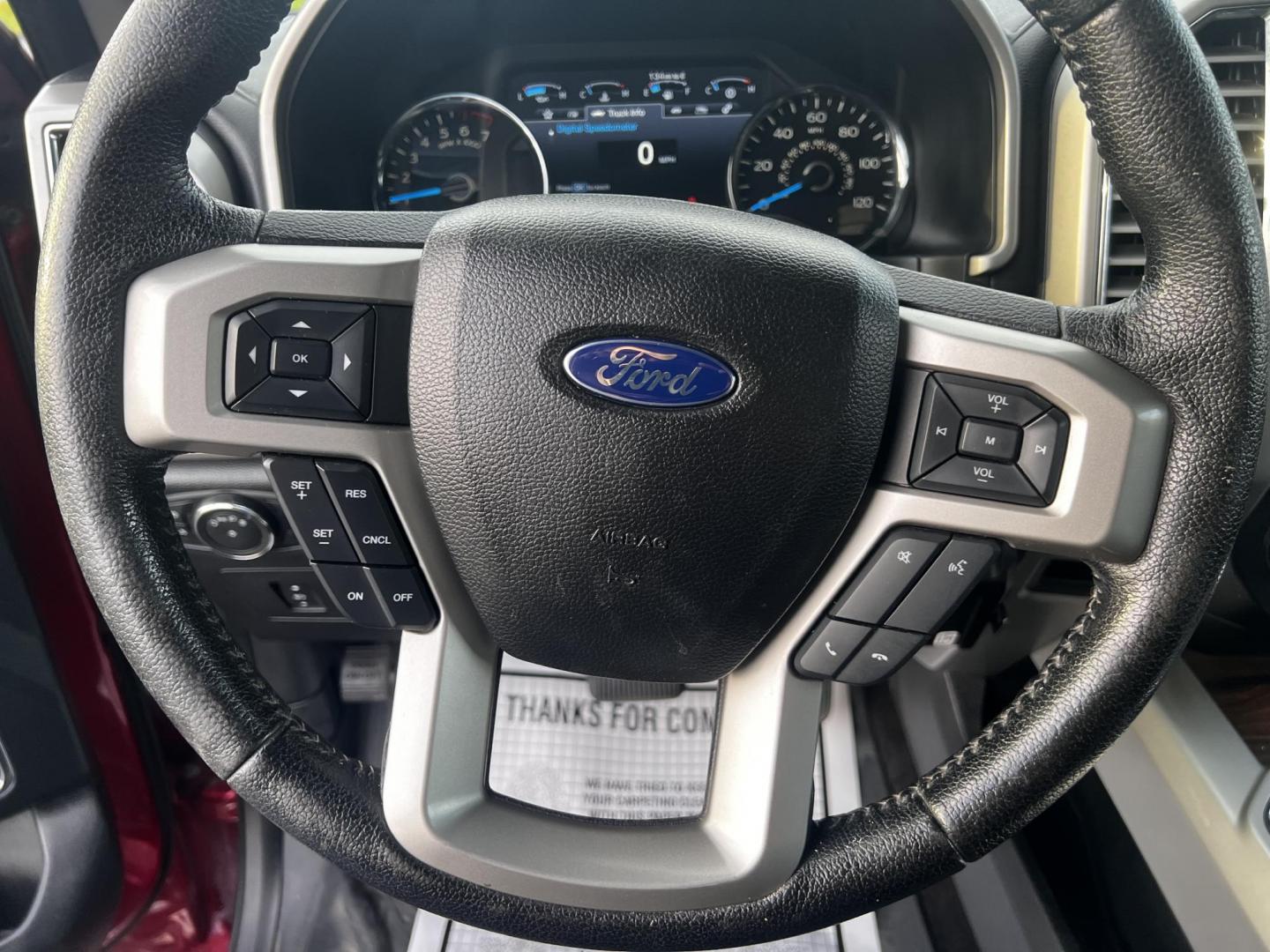 2016 Red /Black Ford F-150 Lariat SuperCrew 5.5-ft. Bed 4WD (1FTEW1EF0GF) with an 5.0L V8 engine, 6A transmission, located at 11115 Chardon Rd. , Chardon, OH, 44024, (440) 214-9705, 41.580246, -81.241943 - This 2016 Ford F-150 Lariat Crew Cab is a robust and versatile pickup equipped with the powerful 5.0 Coyote V8 engine paired with a 6-speed automatic transmission, generating 385 horsepower and 387 lb-ft of torque. Noteworthy for its comfortable leather interior, it features dual-zone automatic clim - Photo#23