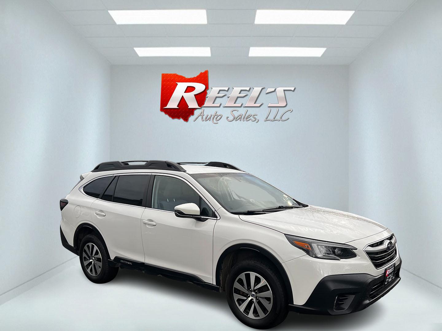 2022 White /Gray Subaru Outback Premium (4S4BTADC0N3) with an 2.5L H4 DOHC 16V engine, Automatic transmission, located at 11115 Chardon Rd. , Chardon, OH, 44024, (440) 214-9705, 41.580246, -81.241943 - This 2022 Subaru Outback Premium is a well-rounded SUV with a focus on comfort, technology, and safety. It features a 2.5L H4 engine with the brand's signature Symmetrical All-Wheel Drive, providing excellent traction and stability. With a highway fuel efficiency of 33 MPG, it balances performance w - Photo#2