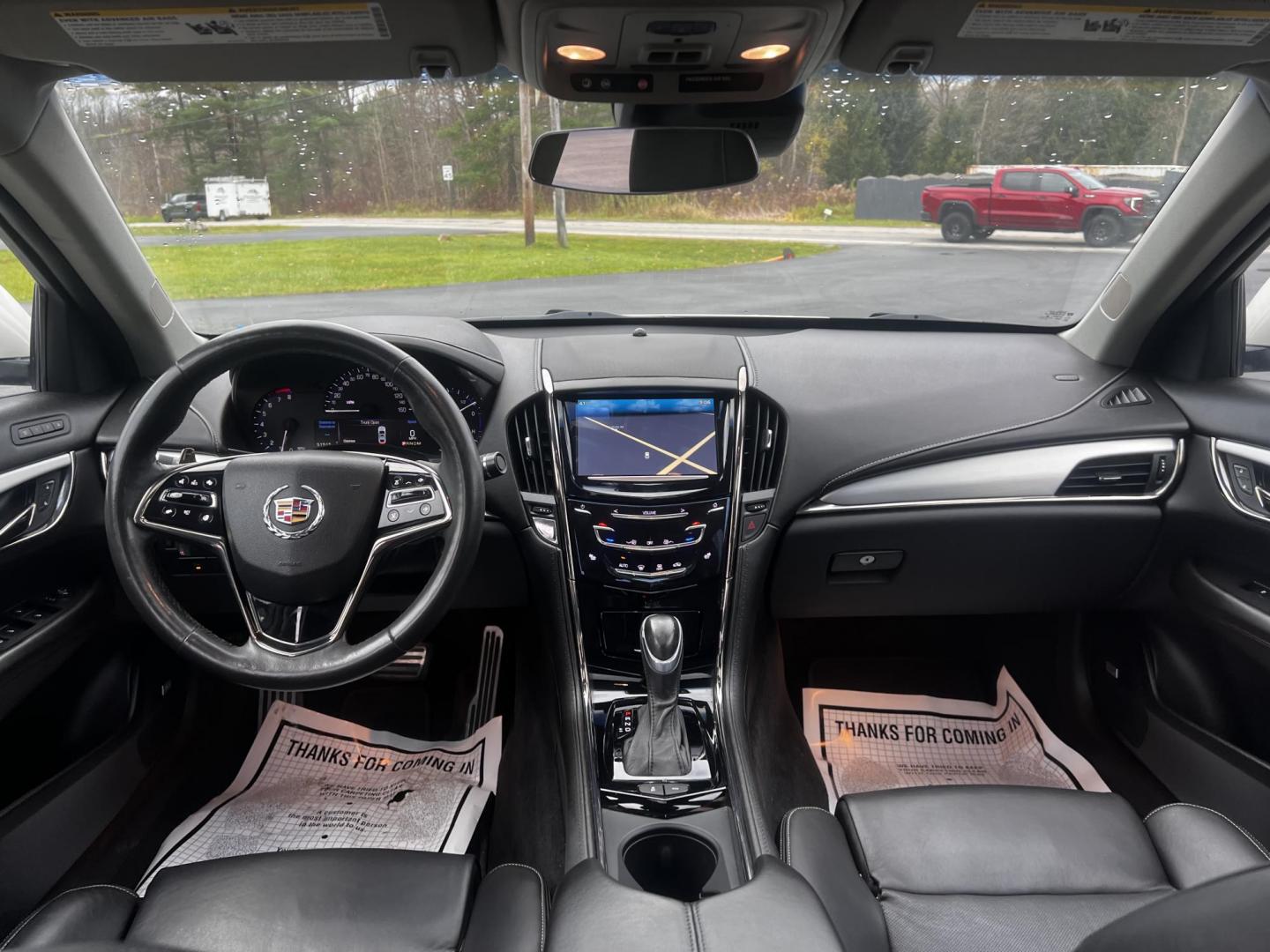 2014 White /Black Cadillac ATS 3.6L Premium AWD (1G6AL5S31E0) with an 3.6L V6 DOHC 24V engine, 6-Speed Automatic transmission, located at 11115 Chardon Rd. , Chardon, OH, 44024, (440) 214-9705, 41.580246, -81.241943 - This 2014 Cadillac ATS Premium V6 AWD is a luxury sedan that combines performance and comfort features. It comes with a robust 3.6-liter V6 engine producing 321 horsepower and is paired with a 6-speed automatic transmission, allowing for a brisk 0-60 mph time of 5.4 seconds. The interior is well-app - Photo#39