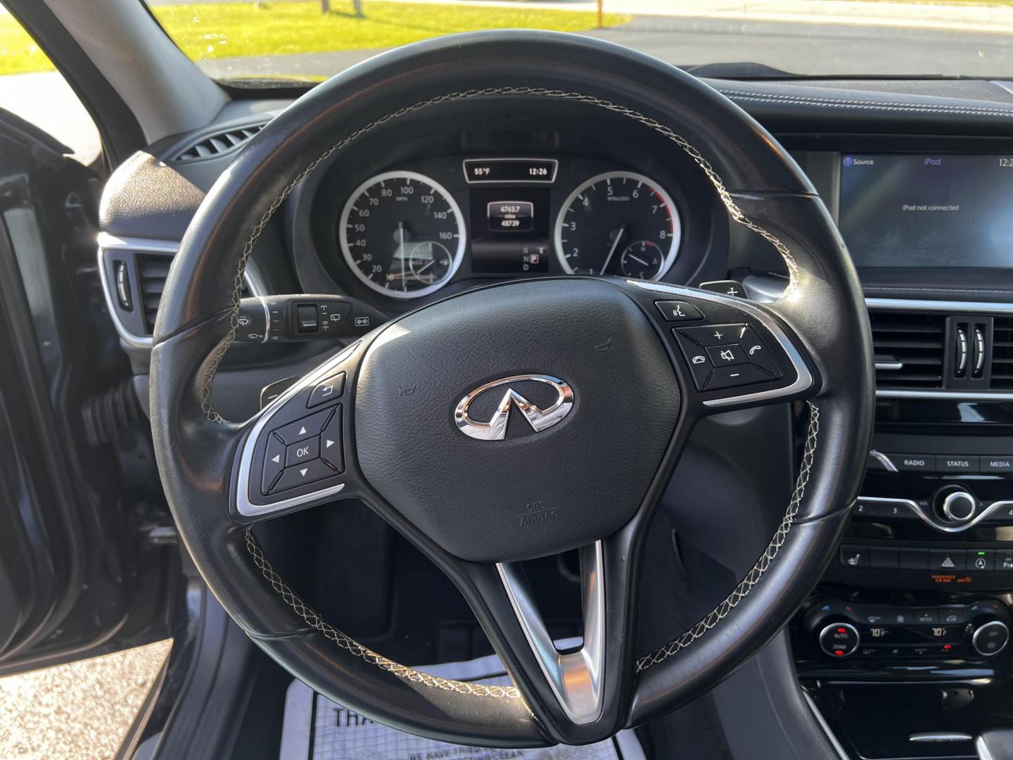 2018 Black /Black Infiniti QX30 Essential AWD (SJKCH5CR0JA) with an 2.0L I4 DOHC 16V Turbo engine, 7A transmission, located at 11115 Chardon Rd. , Chardon, OH, 44024, (440) 214-9705, 41.580246, -81.241943 - Photo#24