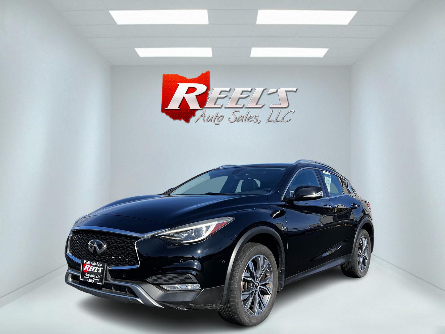 2018 Black /Black Infiniti QX30 Essential AWD (SJKCH5CR0JA) with an 2.0L I4 DOHC 16V Turbo engine, 7A transmission, located at 11115 Chardon Rd. , Chardon, OH, 44024, (440) 214-9705, 41.580246, -81.241943 - Photo#0